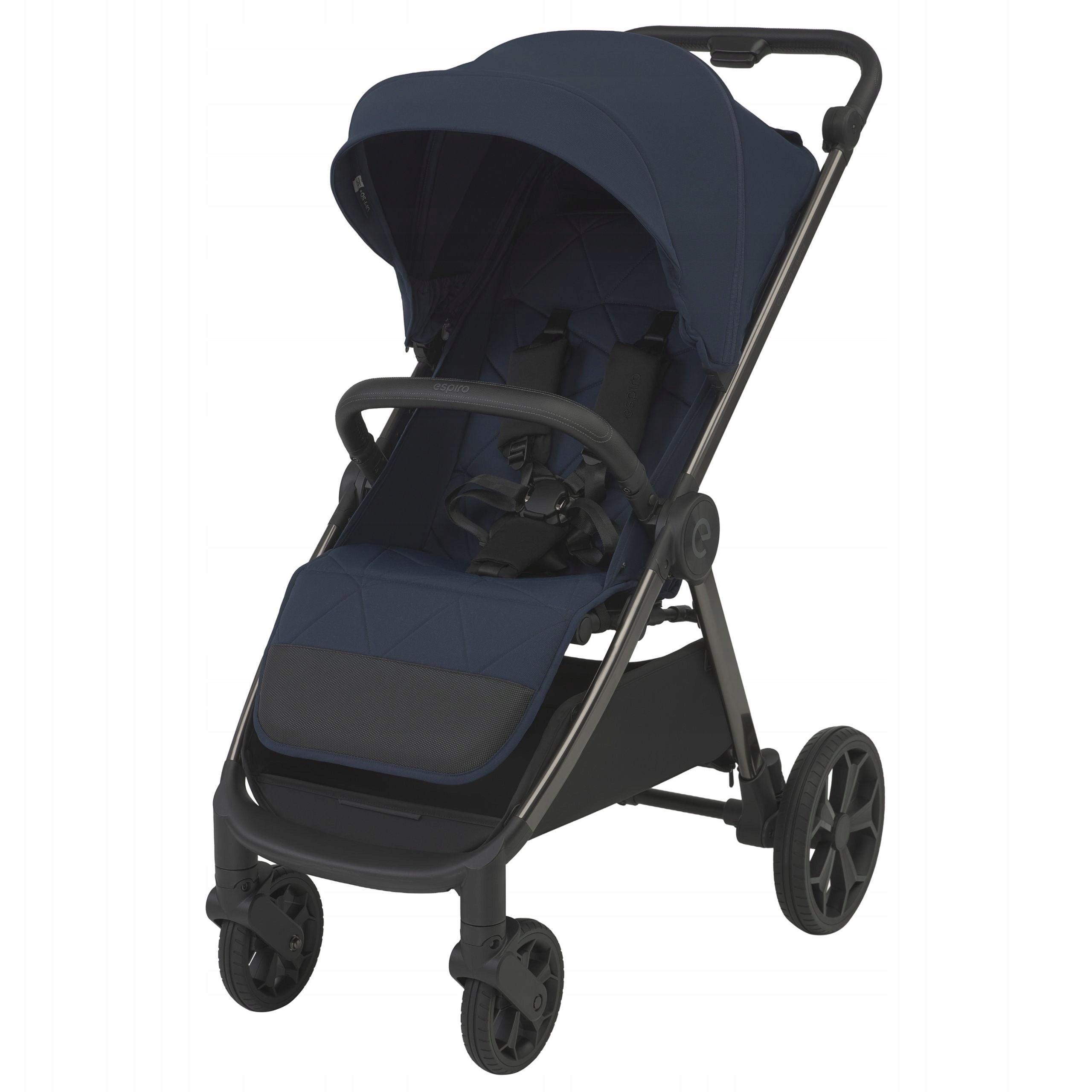 Stroller ESPIRO WIND 03 POLAR NAVY stroller large wheels 22 kg Manufacturer code Wózek spacerowy spacerówka 22kg składany wind