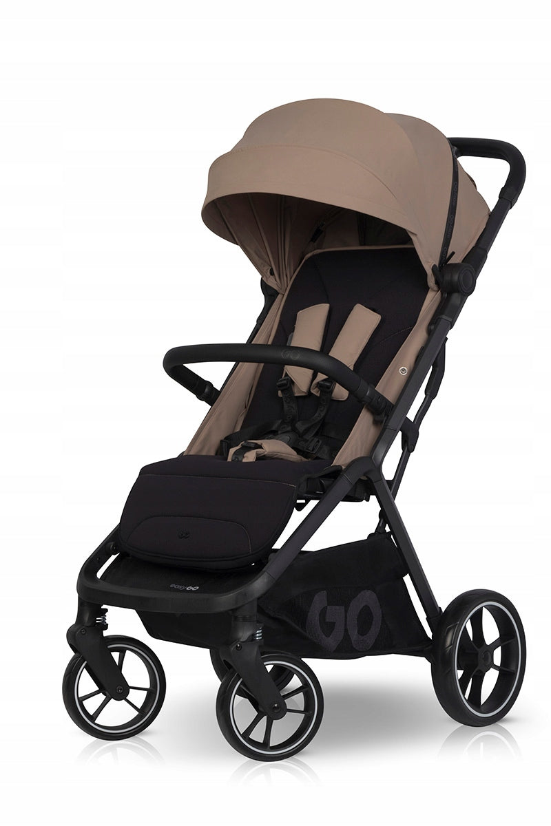 Stroller EasyGo Zoya Golden Beige lightweight stroller up to 22 kg foldable