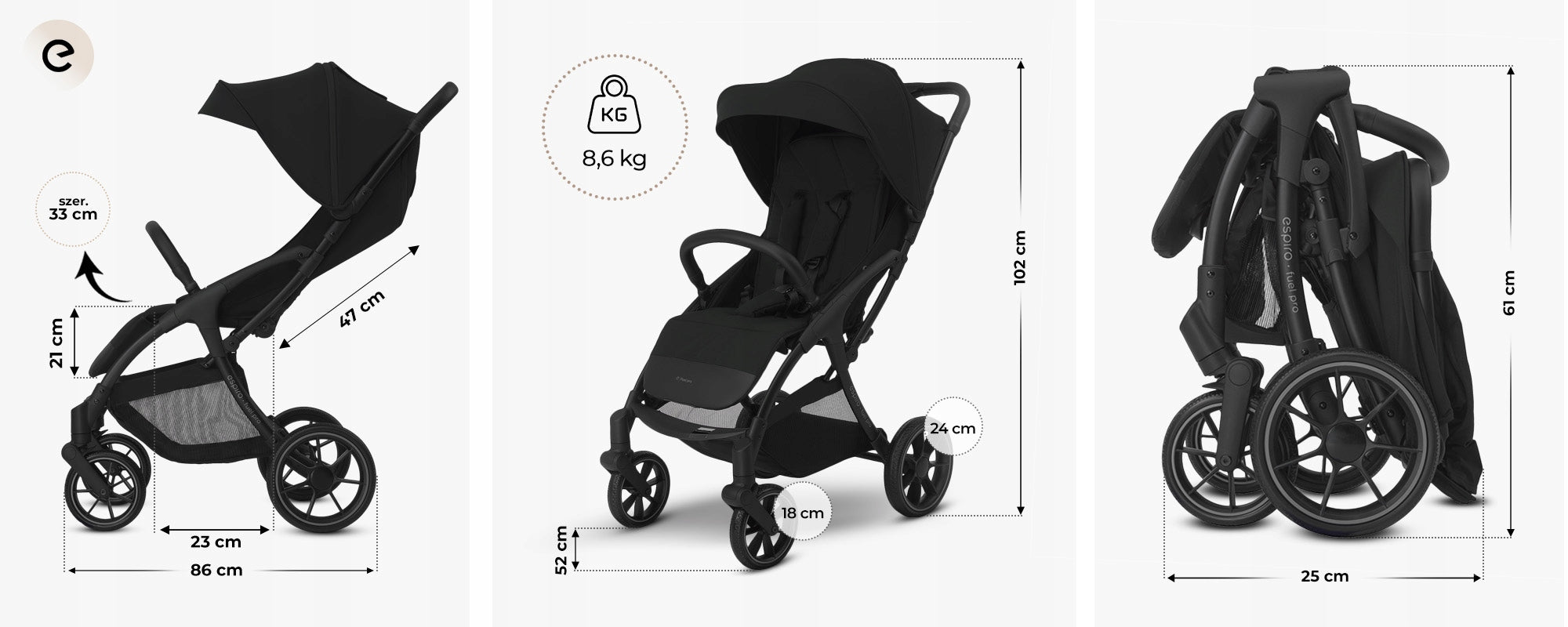 Stroller Espiro Fuel Pro stroller 108 rushing plumb Manufacturer code 5905683802185