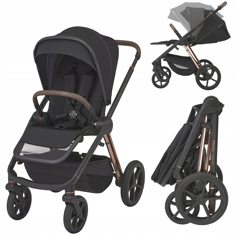 Stroller Espiro stroller Miloo Way 2.0 310 Diamond Black