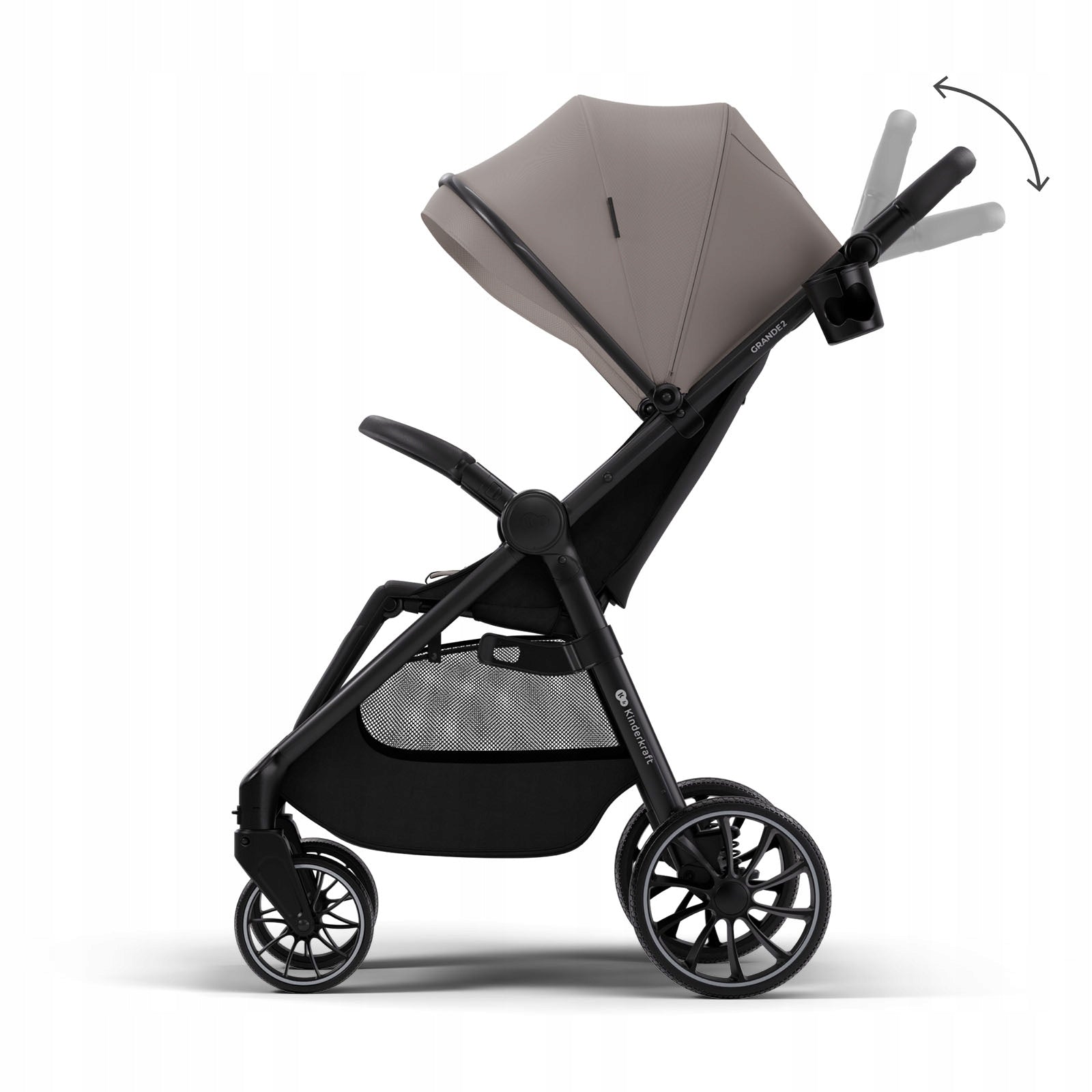 Stroller Kinderkraft GRANDE 2 Stroller Lightweight Large Wheels Up to 22 kg Brand Kinderkraft