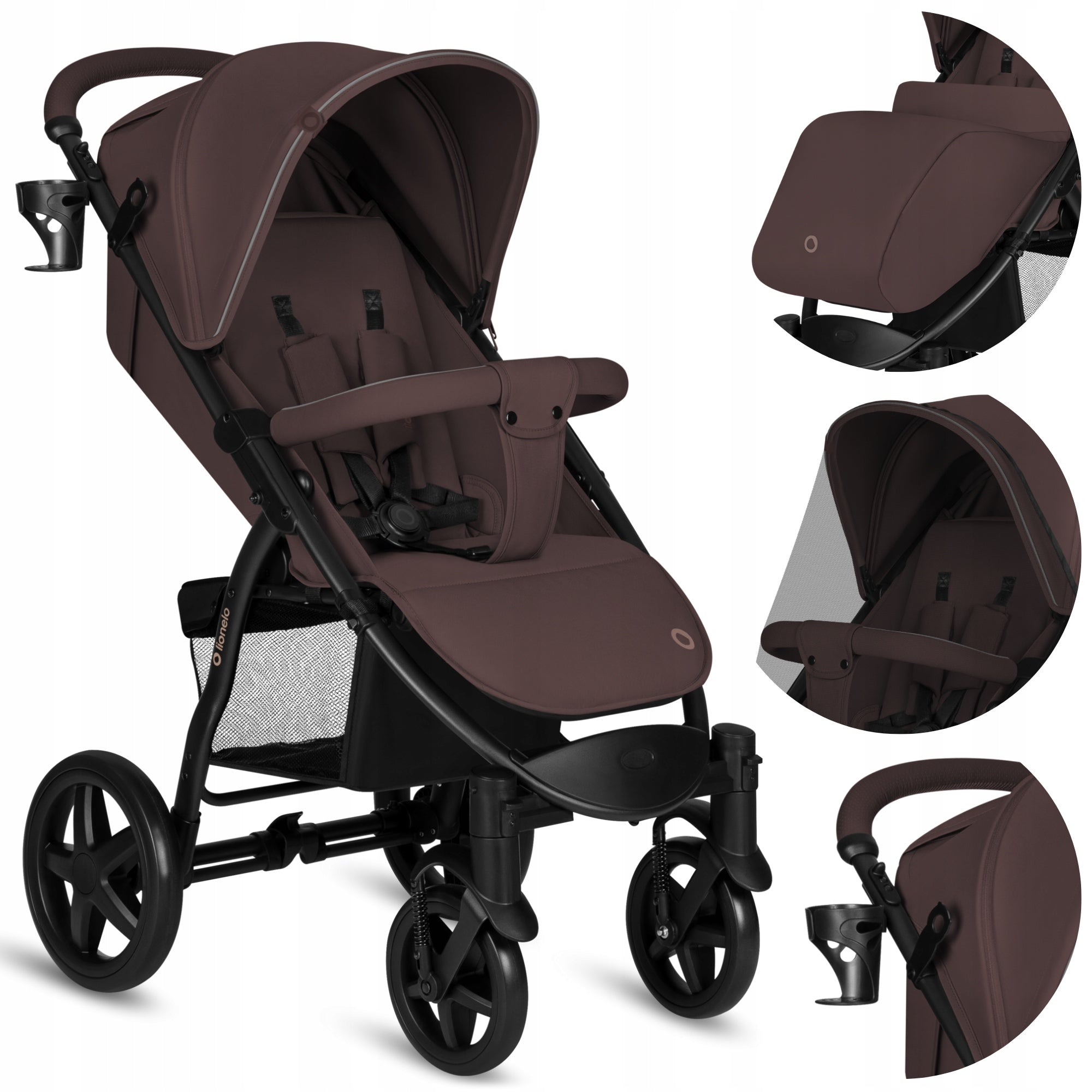 Stroller LIONELO Annet Plus Brown Chocolate