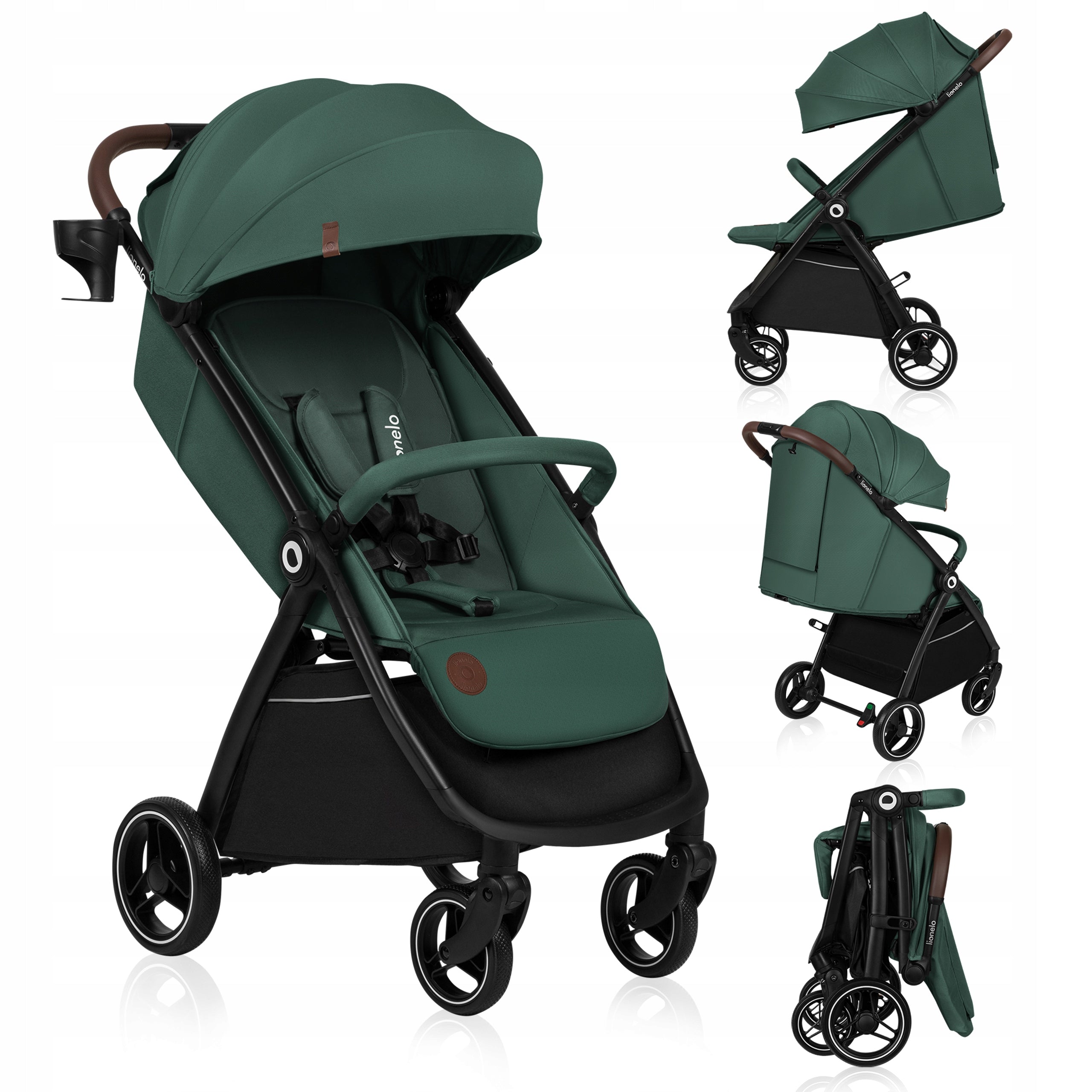 Stroller Quick folding Maintenance-free wheels Reflectors Lionelo INGRID