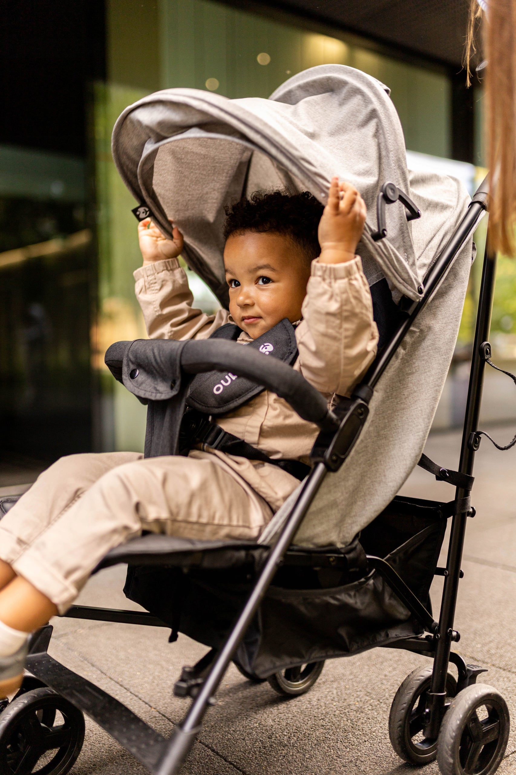 Stroller TULANO children's folding green STROLLER Manufacturer code TN-DAVOS 35 GREEN-BLACK