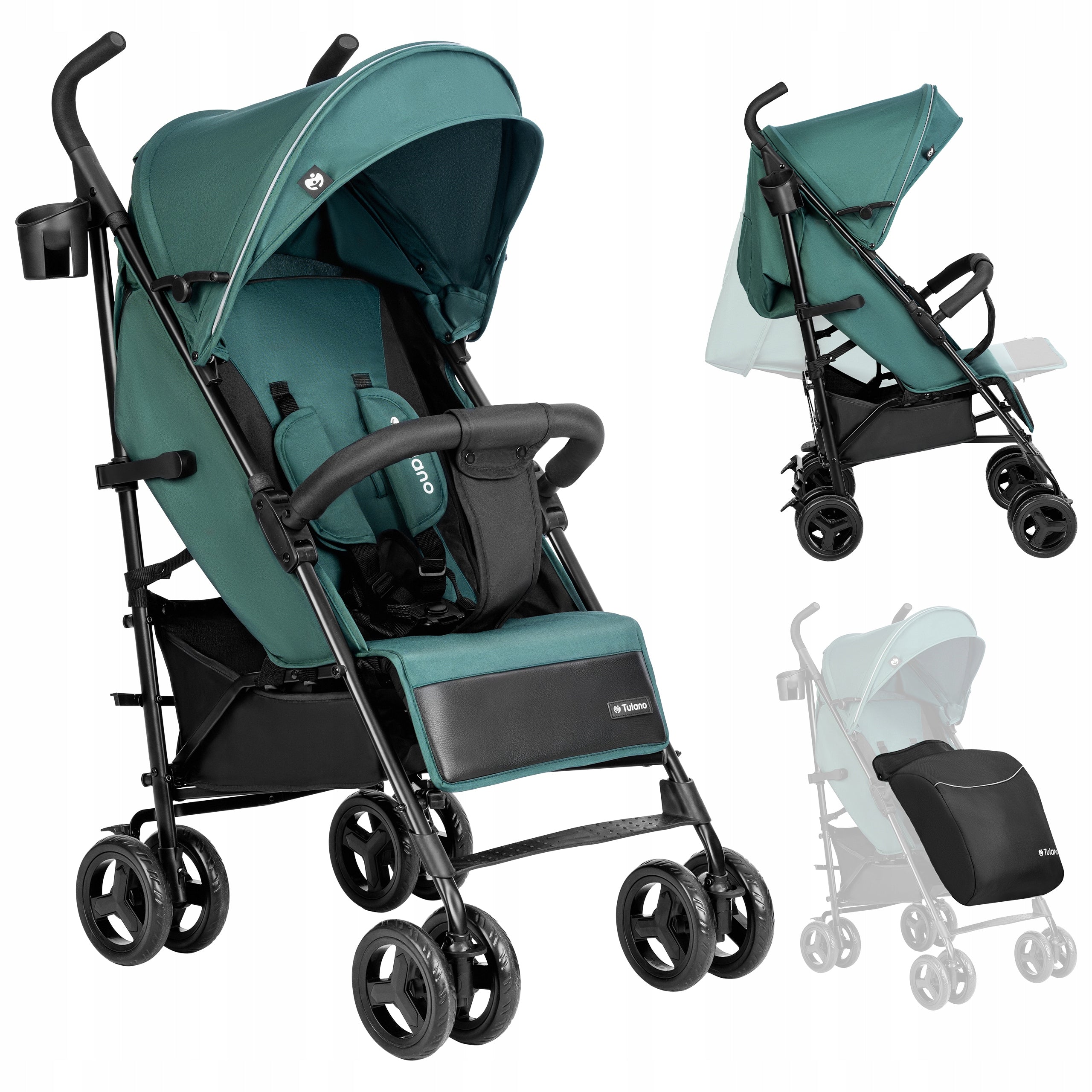 Stroller TULANO children's folding green STROLLER