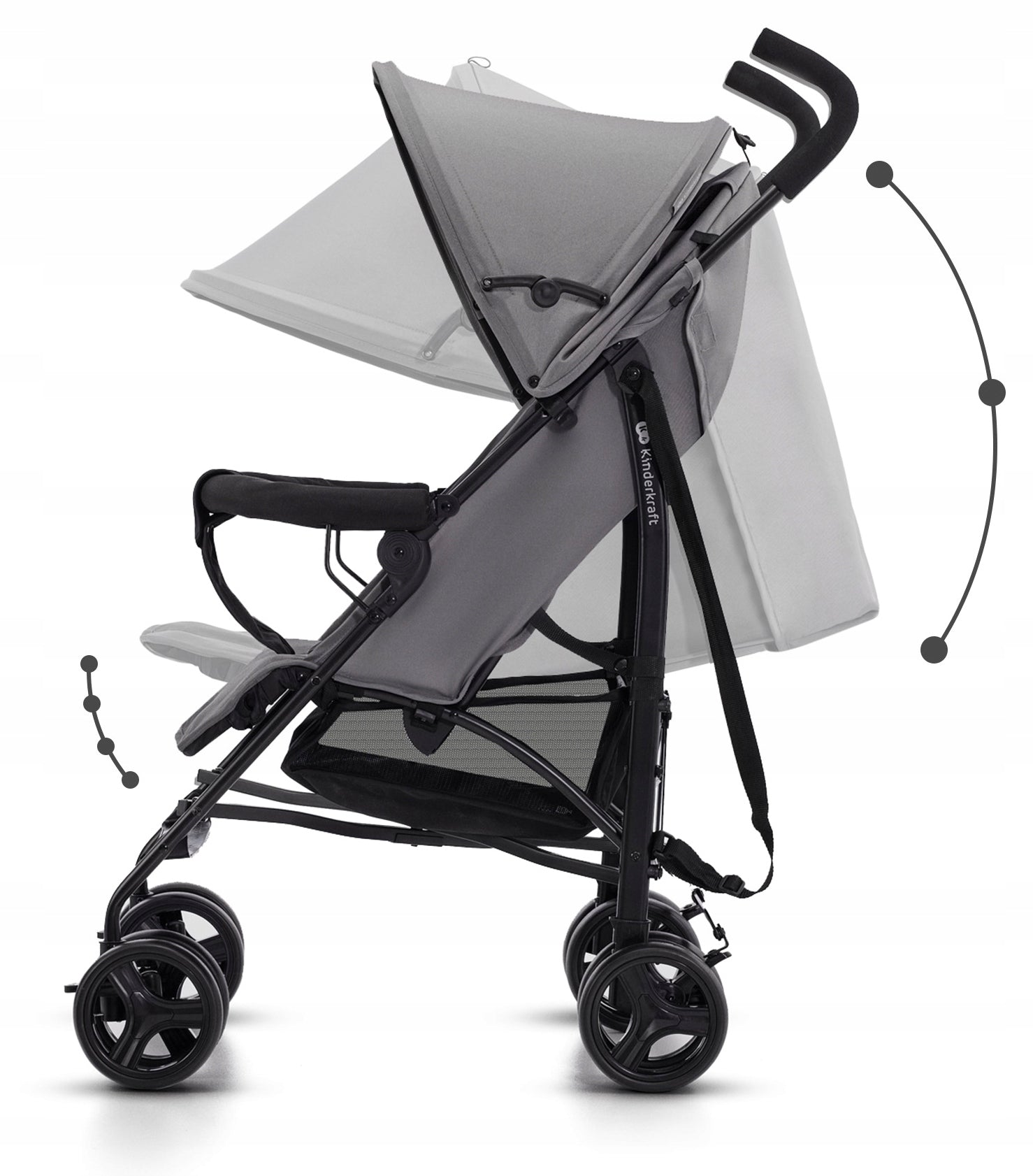 Stroller UMBRELLA Kinderkraft TIK lightweight foldable compact grey Packaging status original