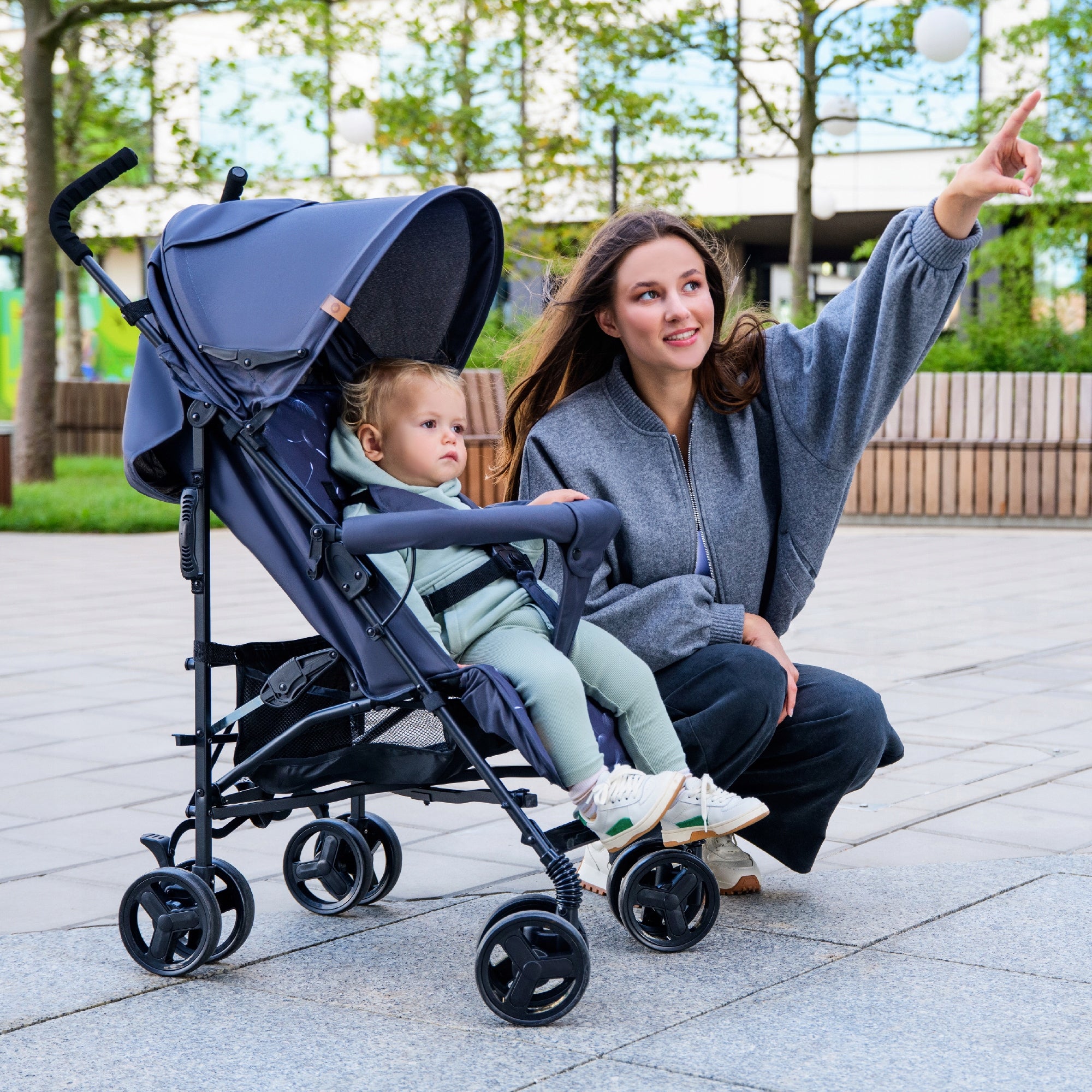 Stroller Umbrella light STROLLER QUICK FOLDING LIONELO ELIA Packaging status original