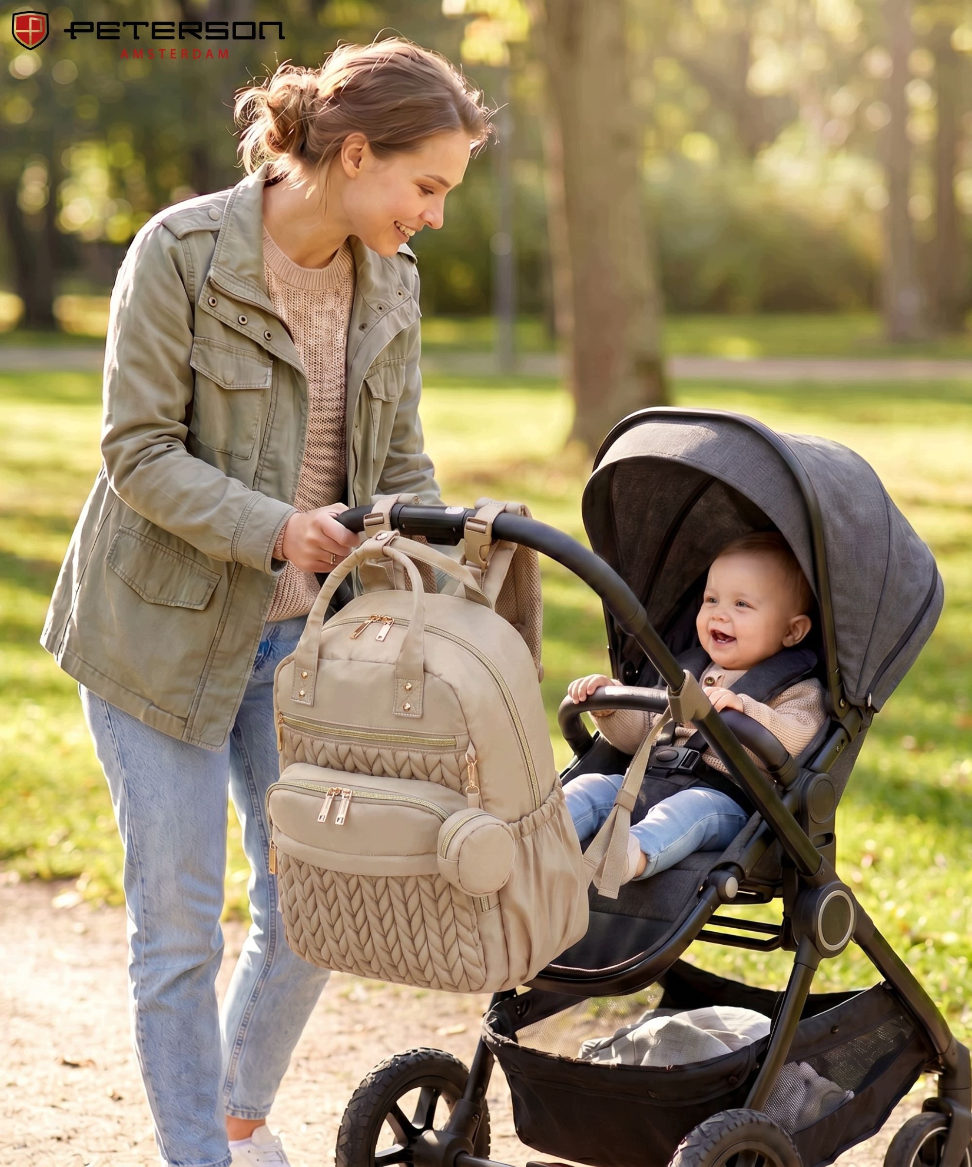 Stroller backpack for mommy bag Peterson multifunctional bag Packaging status original