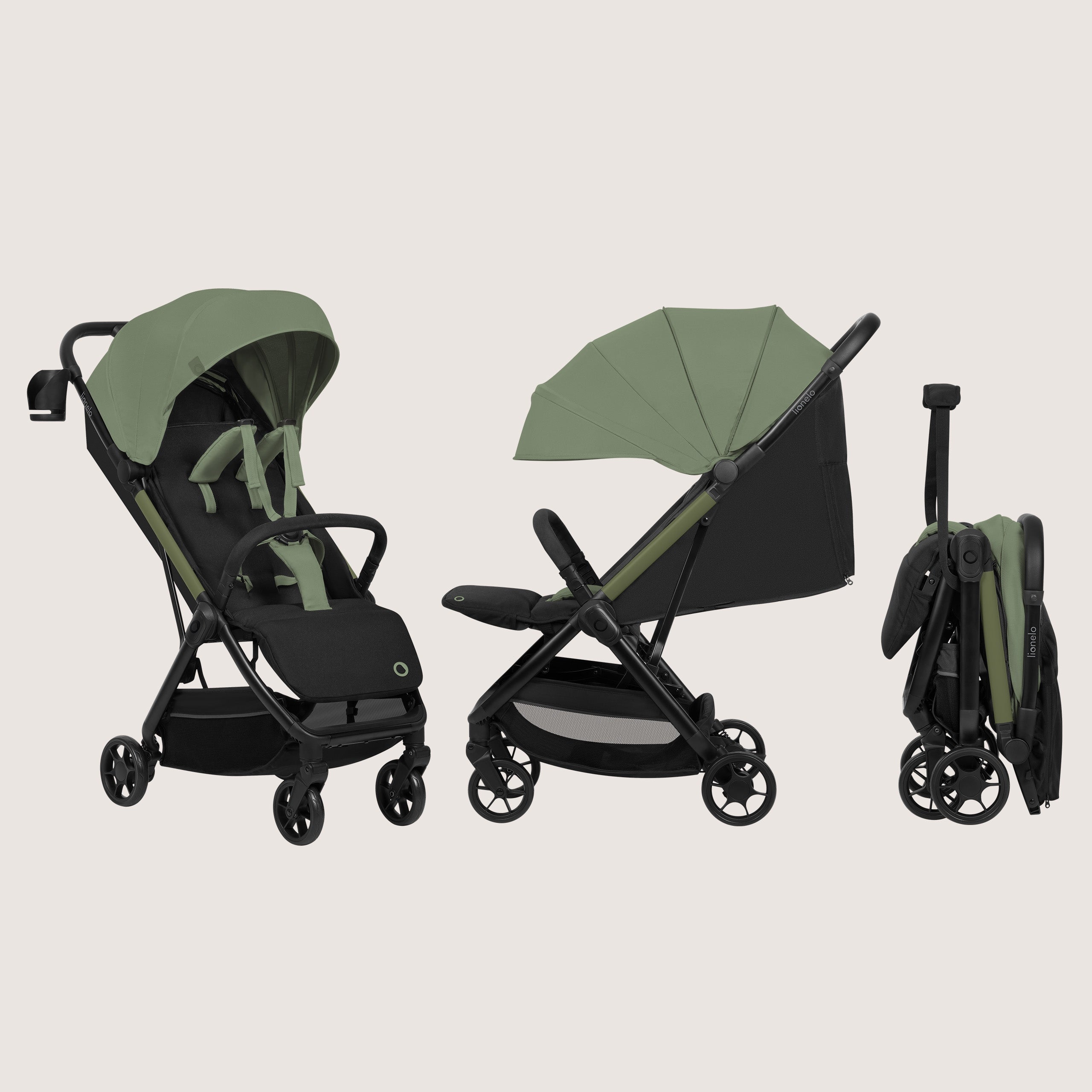 Stroller folding COMPACT lightweight + accessories Lionelo JULIE AIR Packaging status original