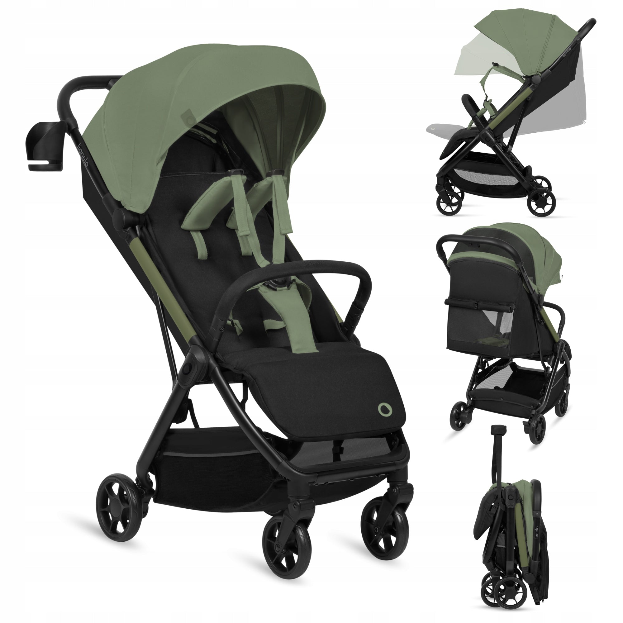 Stroller folding COMPACT lightweight + accessories Lionelo JULIE AIR