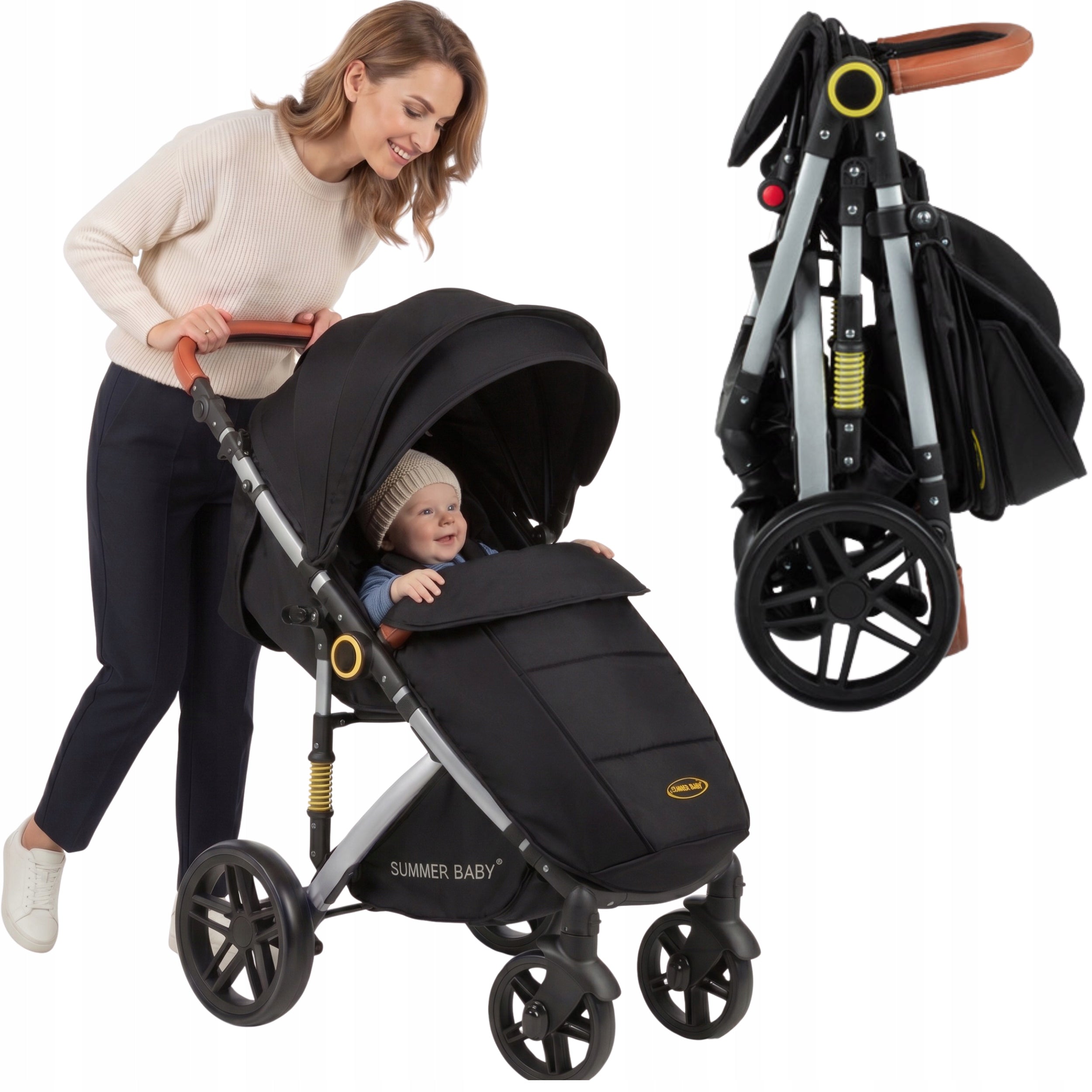 Stroller folding cup holder +foil black SUMMER BABY