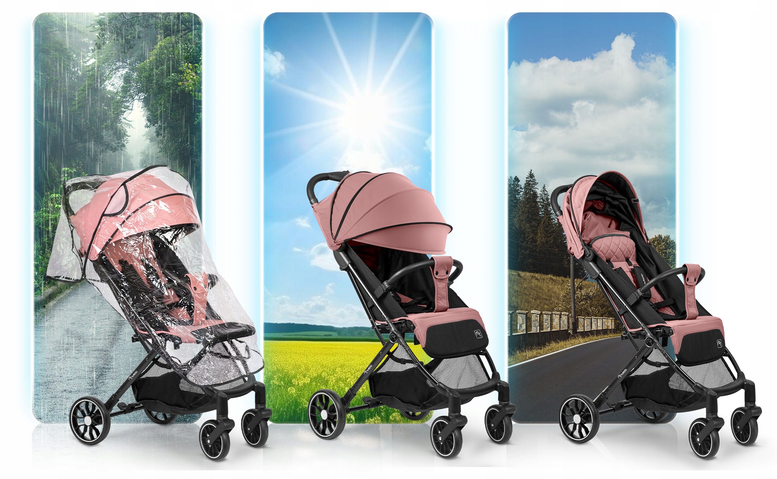 Stroller folding lightweight stroller large wheels Nukido Manufacturer code 716004