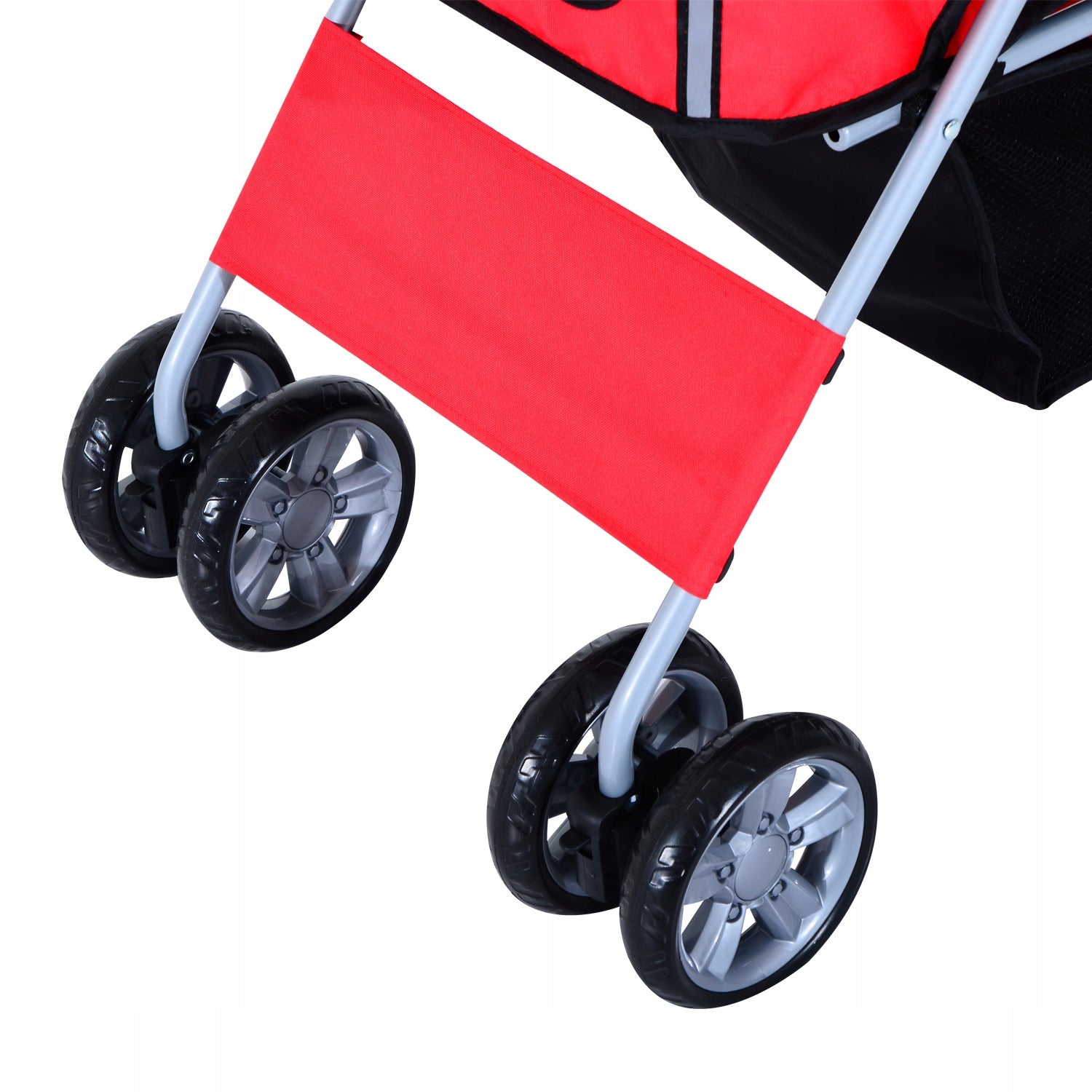 Stroller for dog PawHut 45 cm x 97 cm shades of red Color red