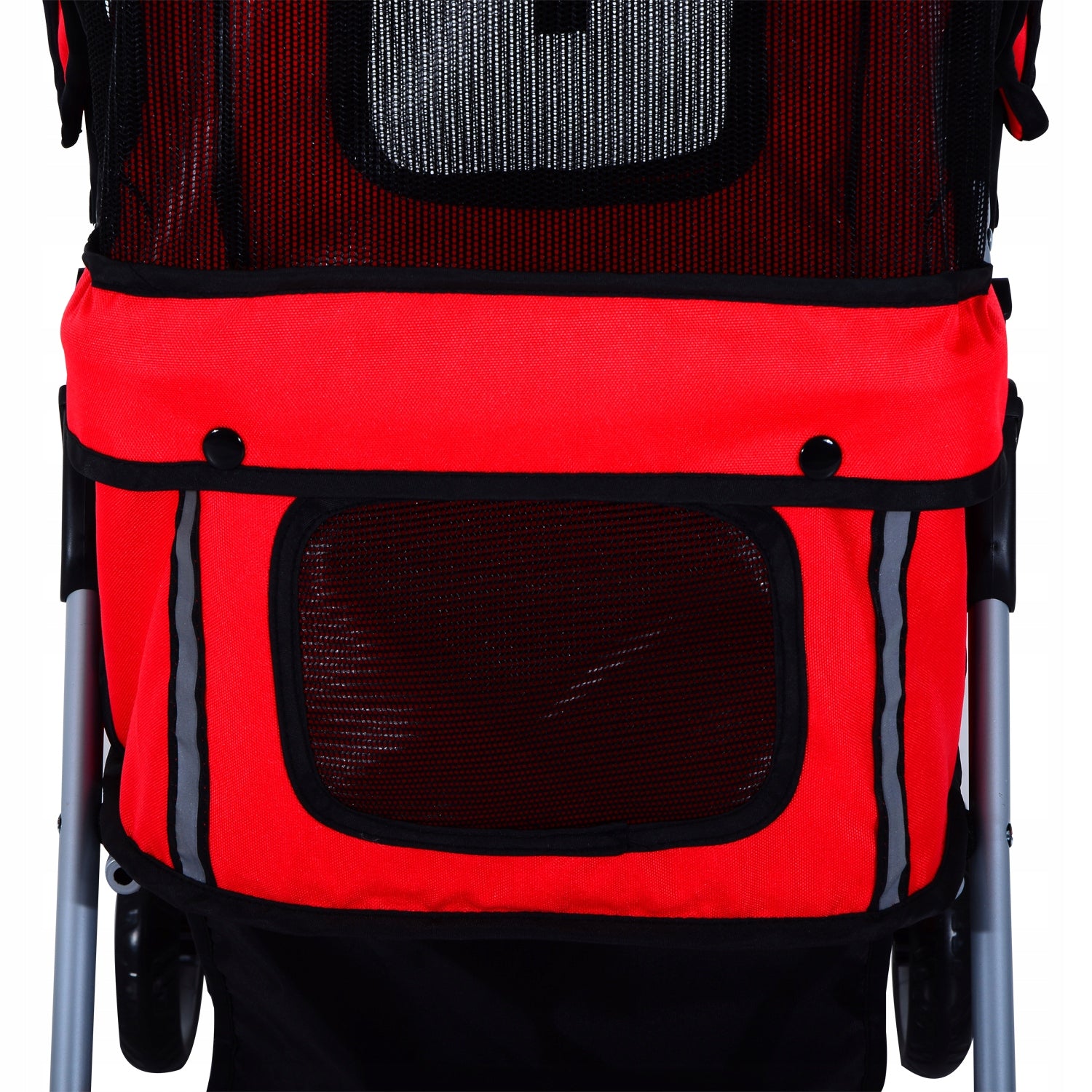 Stroller for dog PawHut 45 cm x 97 cm shades of red Product depth 75 cm