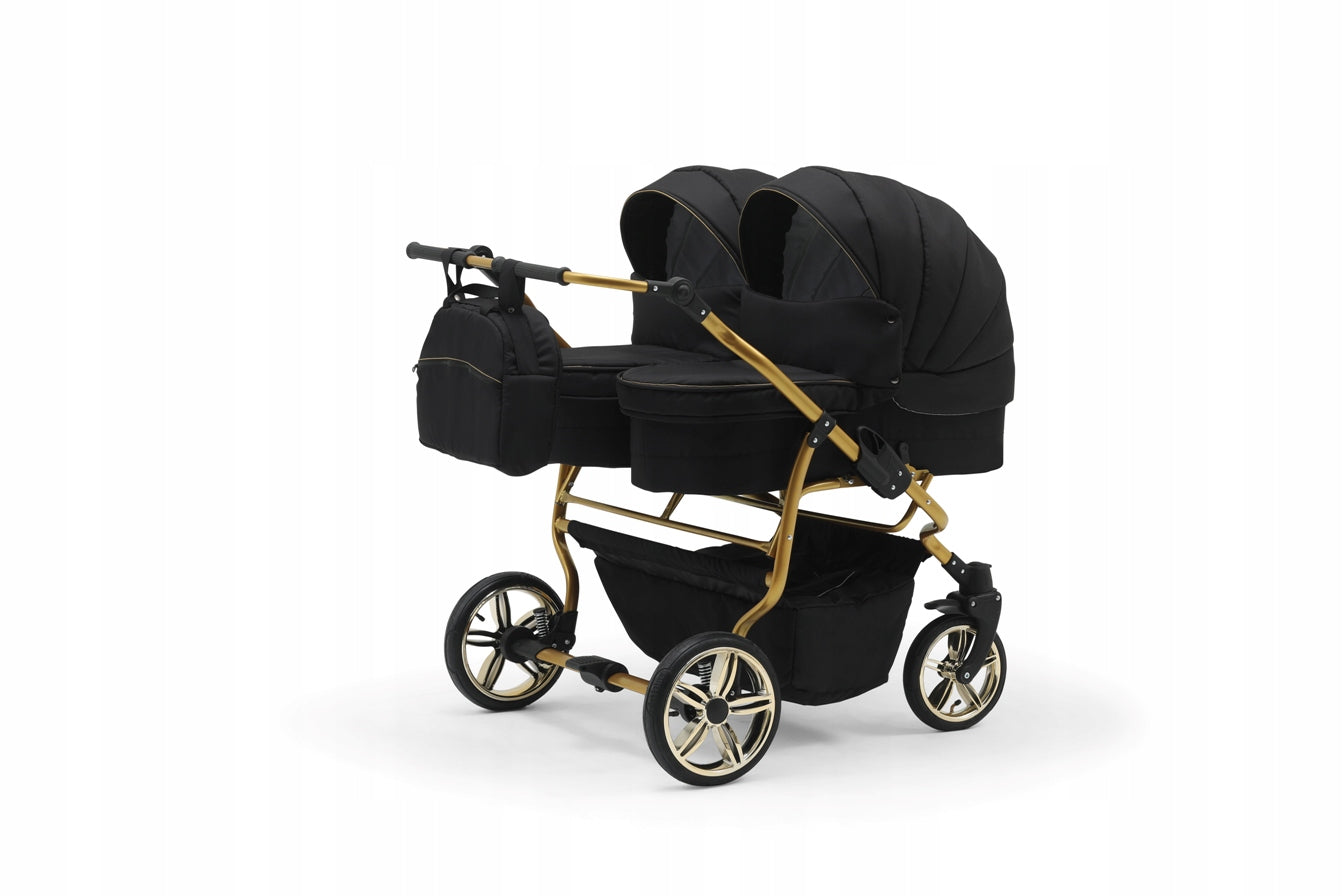 Stroller for twins - Duet Lux Gold 2in1 - 32 colors