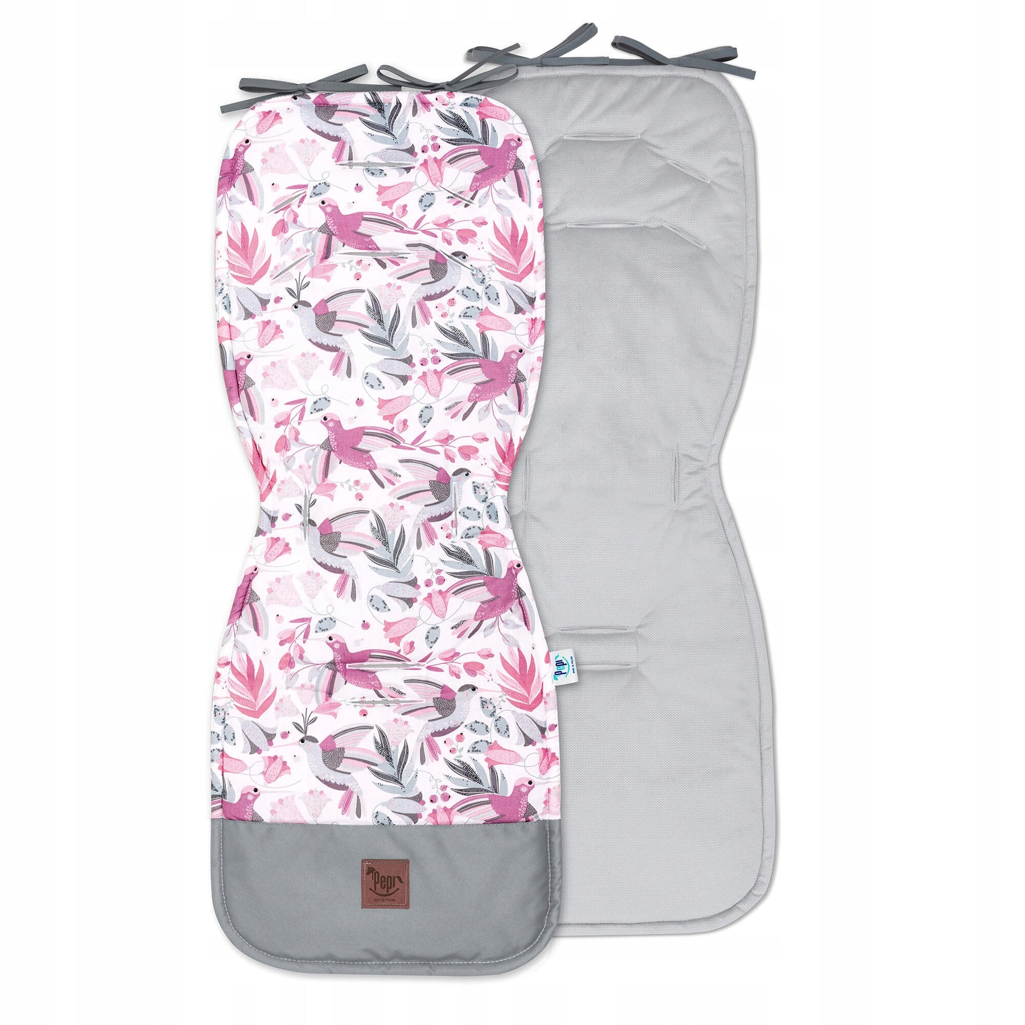 Stroller insert for girls set velvet pink hummingbirds Packaging status original