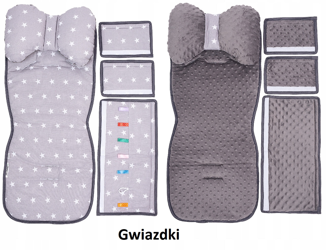 Stroller insert mattress butterfly set 3in1 stars Jackmar