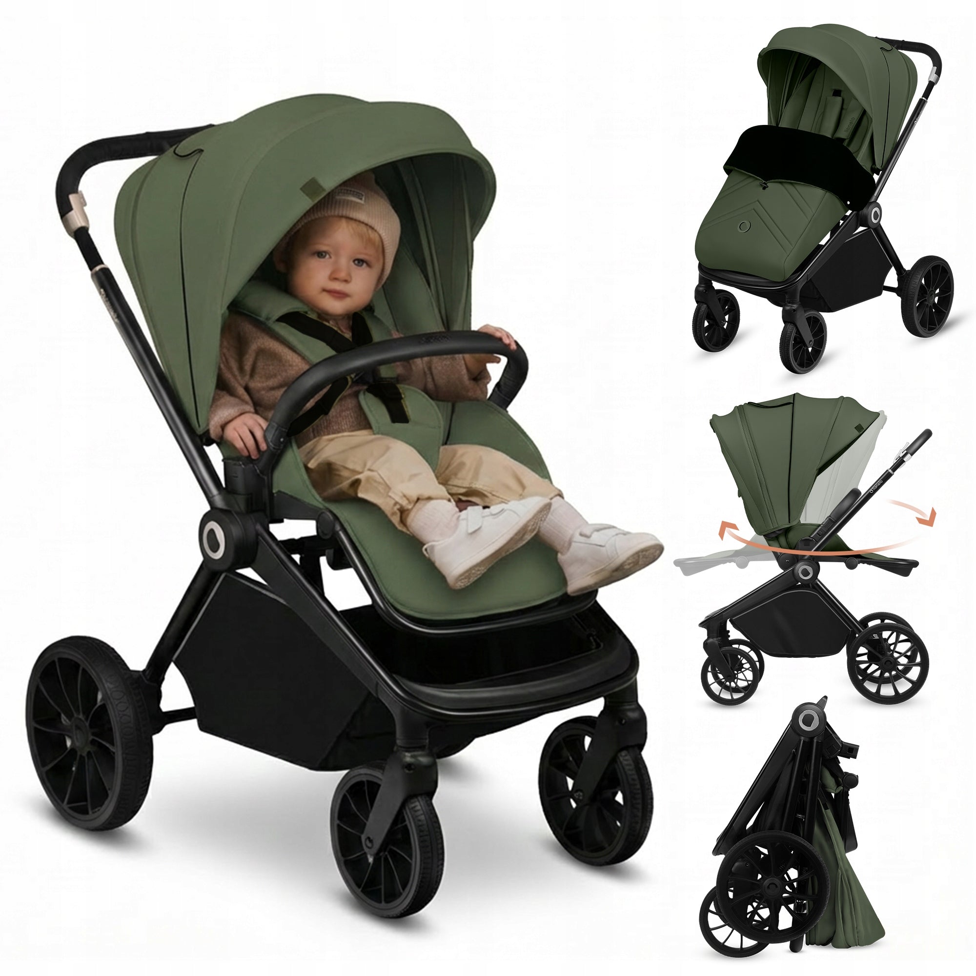 Stroller stroller LARGE WHEELS booth XXL up to 22 kg Lionelo Mika Plus