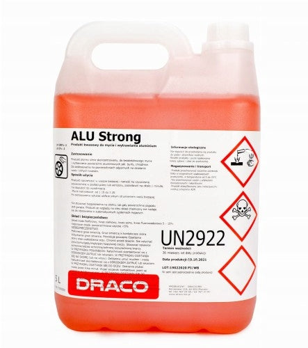 Strong Acid for Aluminum, DRACO ALUSTRONG Rims, ALU STRONG WHEELS Aluminum Packaging status original