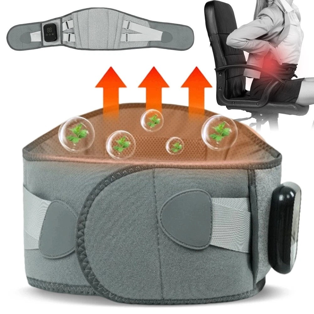 Strong Back Warming Belt Vibration Lumbar Massager and Rechargeable Battery