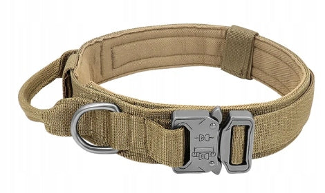 Strong Collar with Handle Material Training Tactical M L XL Khaki