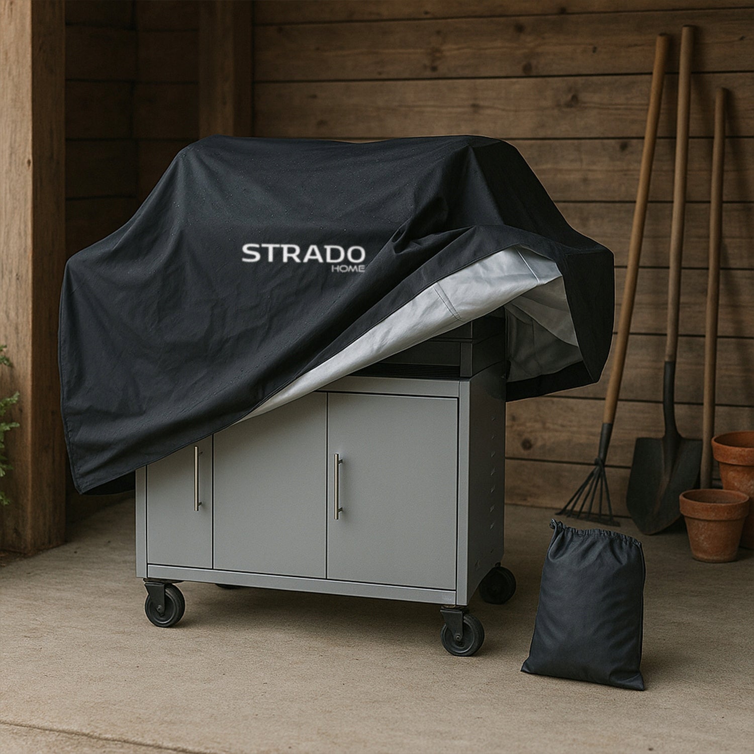 Strong Cover Tarpaulin Grill Outdoor Furniture Waterproof 170x60x117 XL Packaging status original