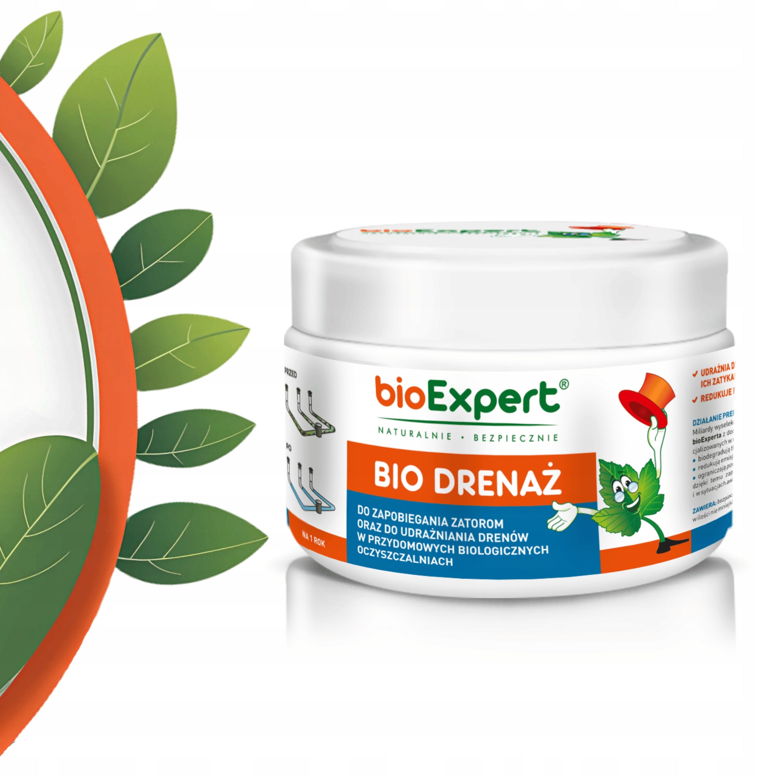 Strong Drainage and Pipe Clearer ELIMINATES Fat bioExpert Packaging status original