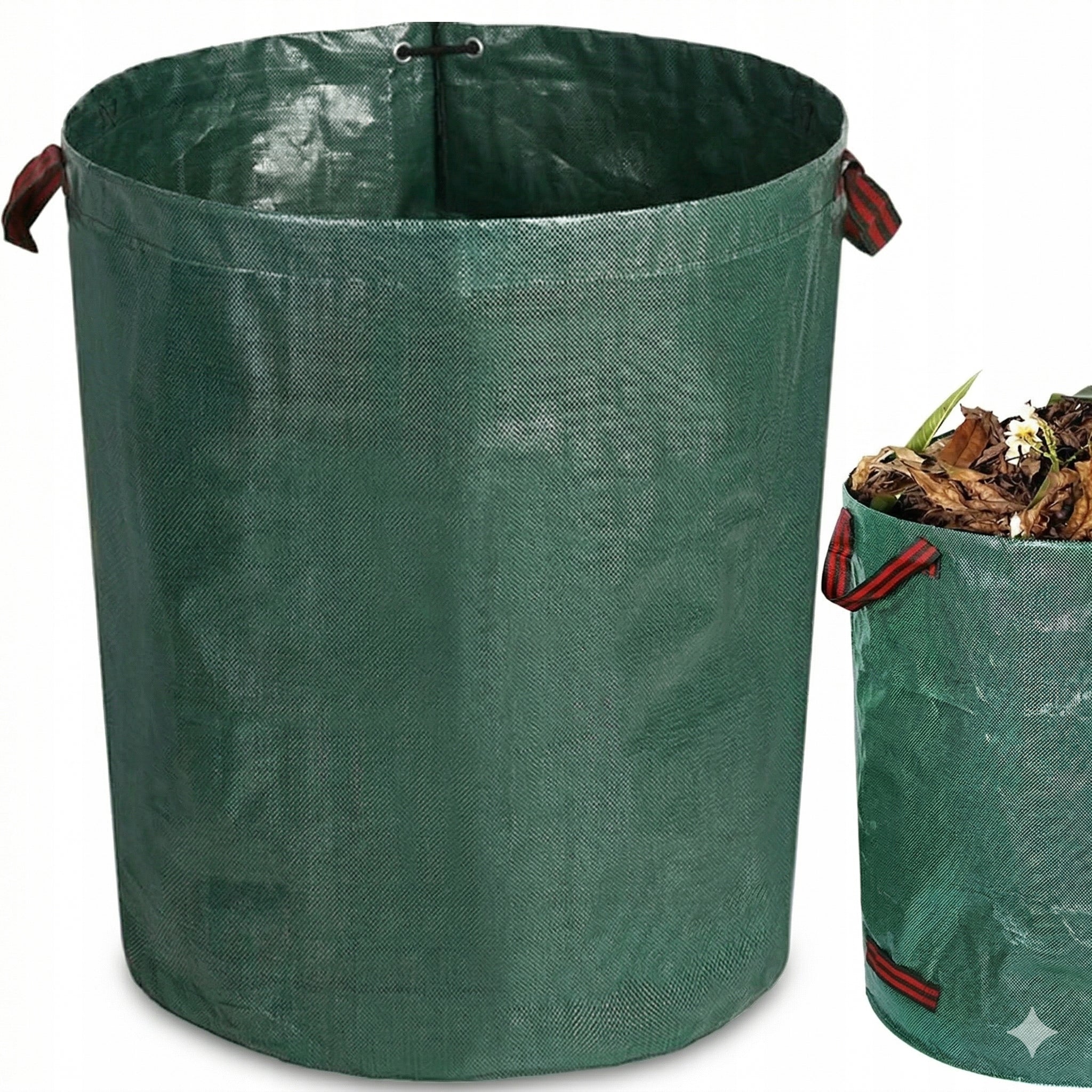Strong Garden Bag Leaves Grass Bag 120L Basket Container