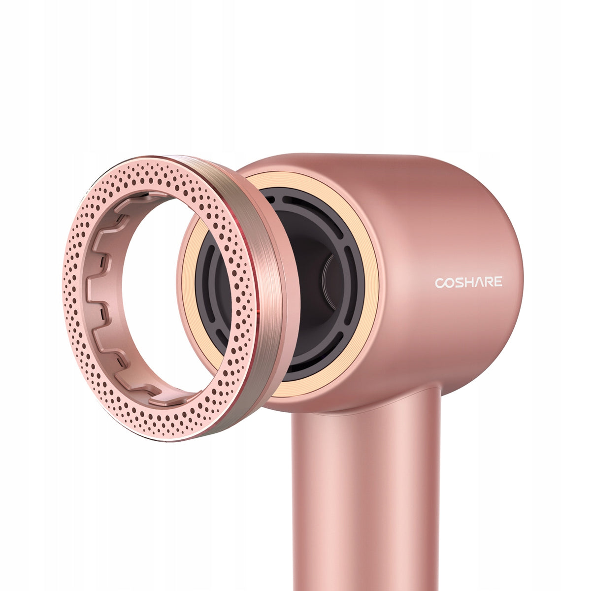 Strong Hair Dryer COSHARE EssenceRing SuperFlow1 Ionization 1600W Manufacturer code SuperFlow1 Standard ROSE GOLD