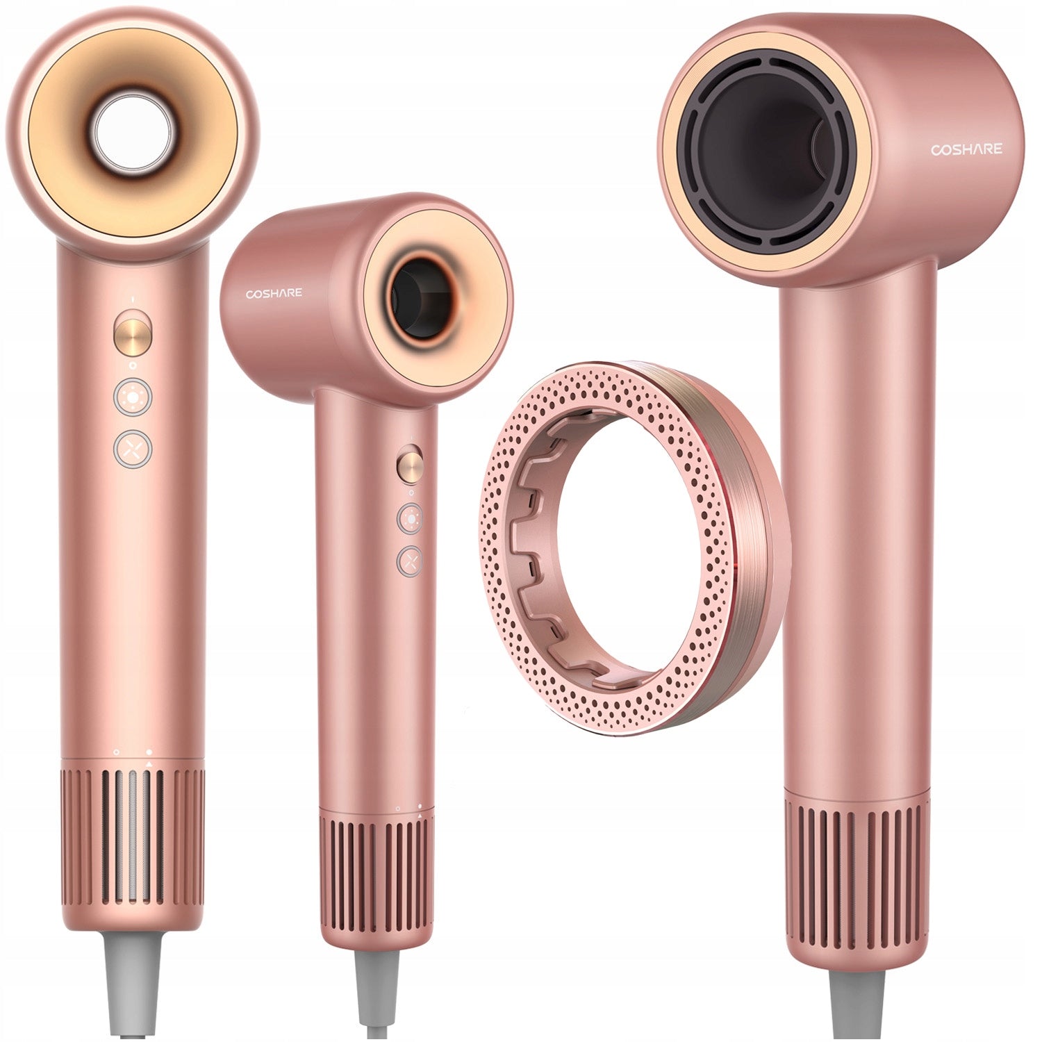 Strong Hair Dryer COSHARE EssenceRing SuperFlow1 Ionization 1600W