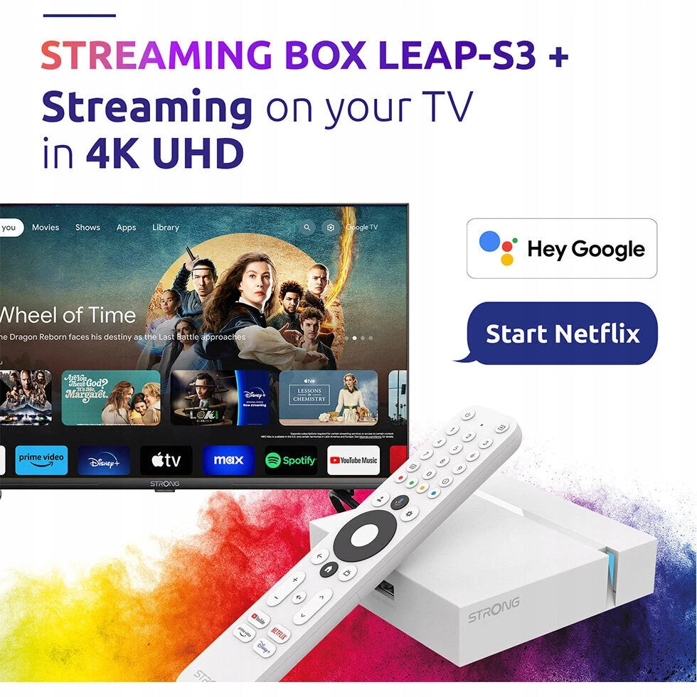 Strong LEAP-S3+ V2 biely 4K Google TV box Brand Strong