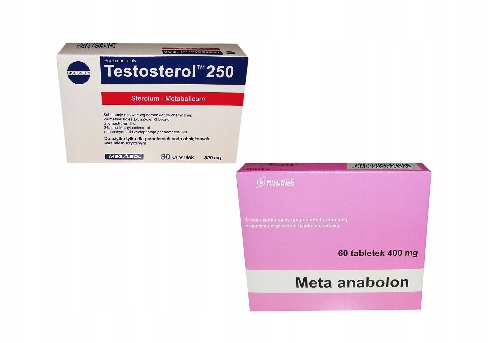 Strong Preparation Testosterol + Meta Mass Strength Libido Testosterone sterols Packaging status original