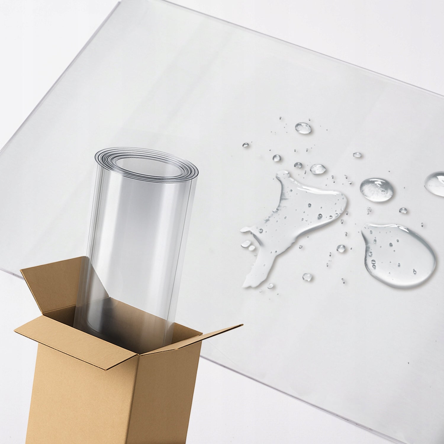 Strong Protective Mat Transparent Soft Glass Under Furniture Dresser 120x90