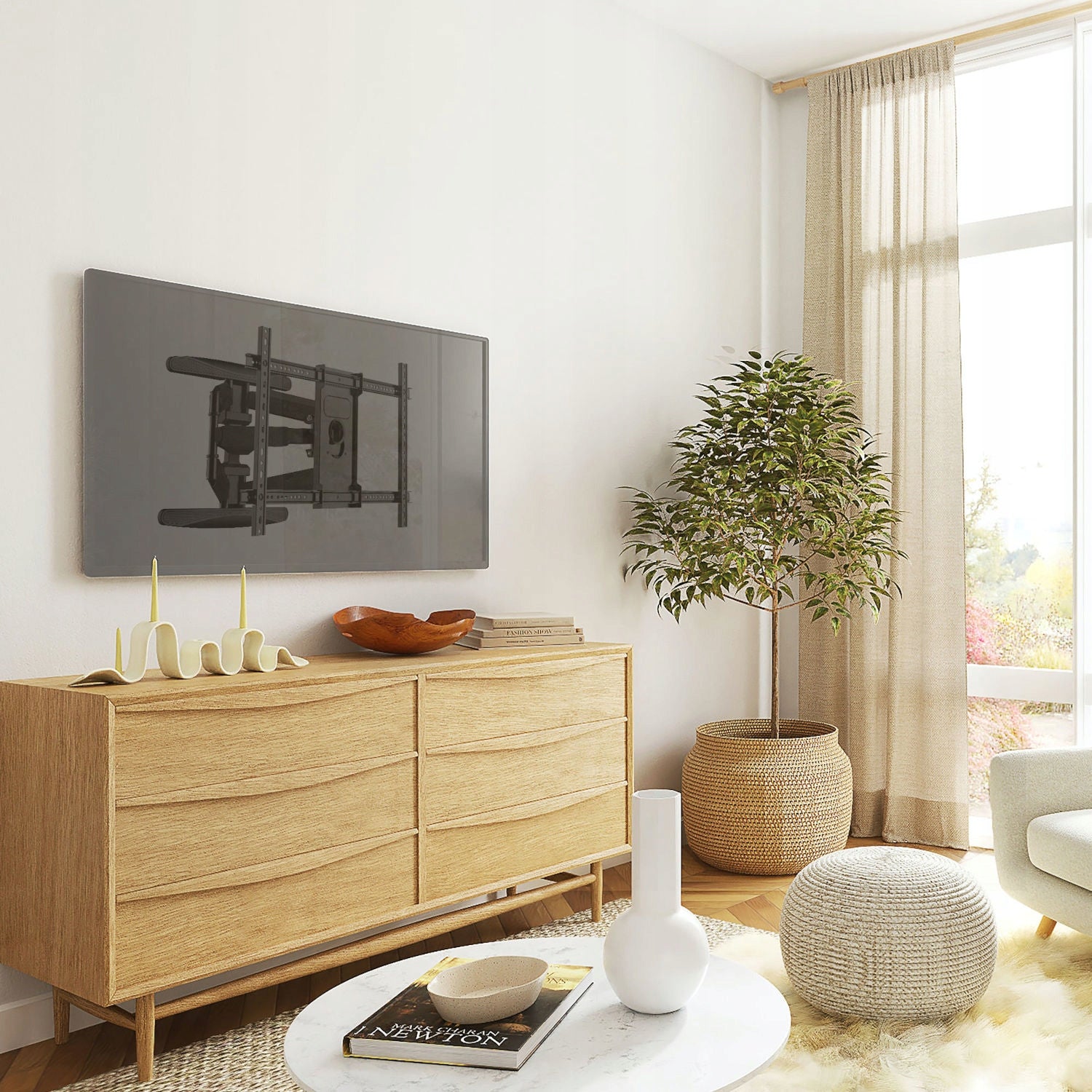 Strong Rotating TV Mount 40-85" Sturdy TV Hanger High Quality Brand North Bayou