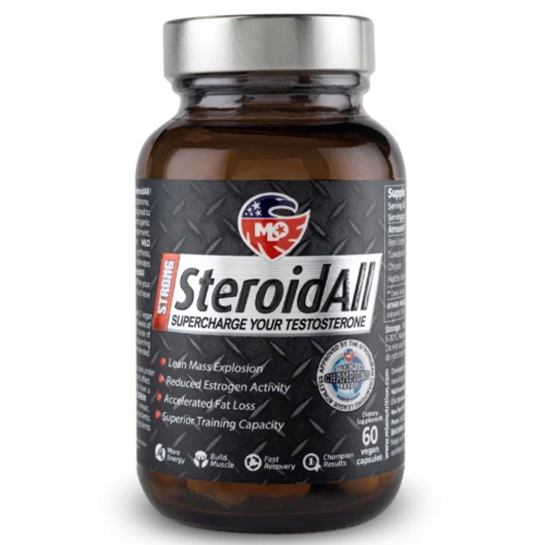 Strong Steroid All MLO 60 Caps. | Testosterone Booster | Energy & Muscle