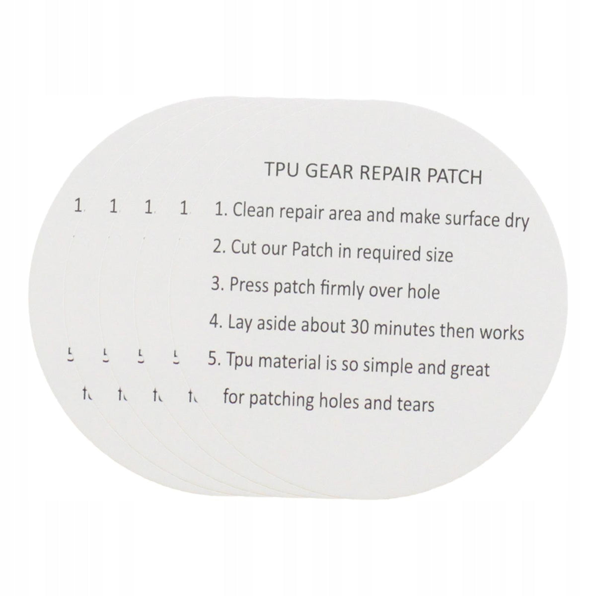 Strong Tape Tent Repair Good Flexibility Pool Repair Patches 6cm only 5pcs Packaging status original