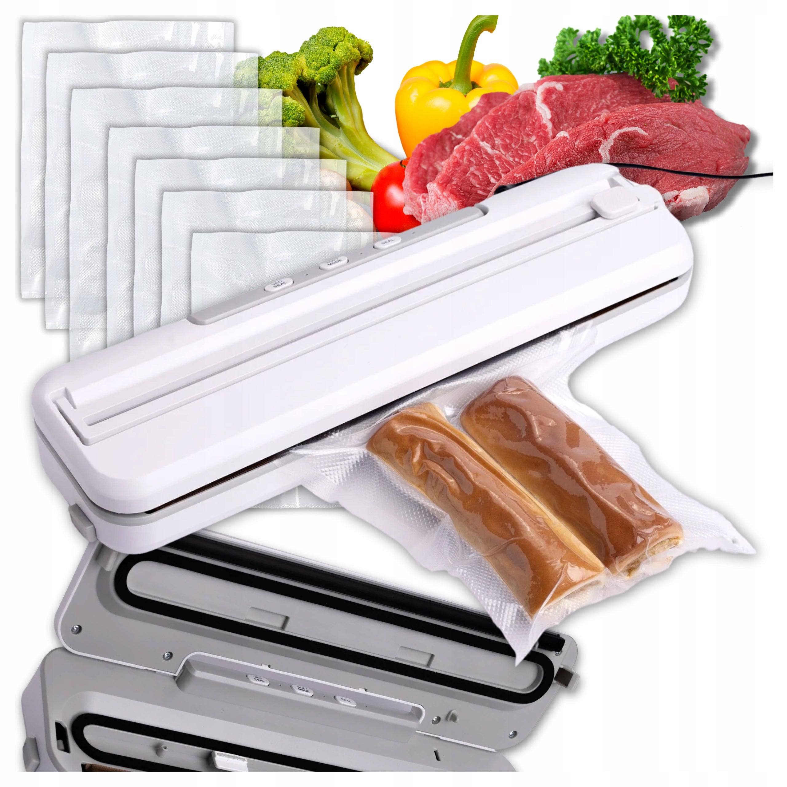Strong VACUUM PACKAGING MACHINE Vacuum QLT + 5 Foils 20x30cm