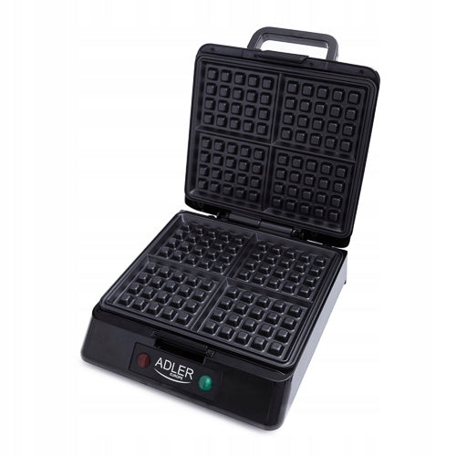 Strong Waffle Iron 4 Large Waffles Crispy Fluffy XXL 1500W Adler AD 3036 Power rating 1500 W