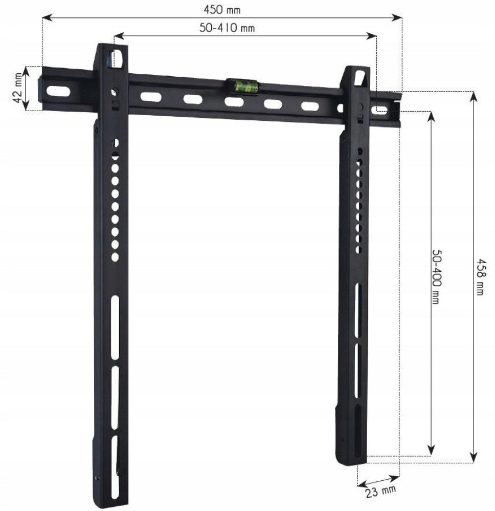 Strong Wall Hanger Holder for TV 32-55” Slim 23 mm Techly Brand Techly