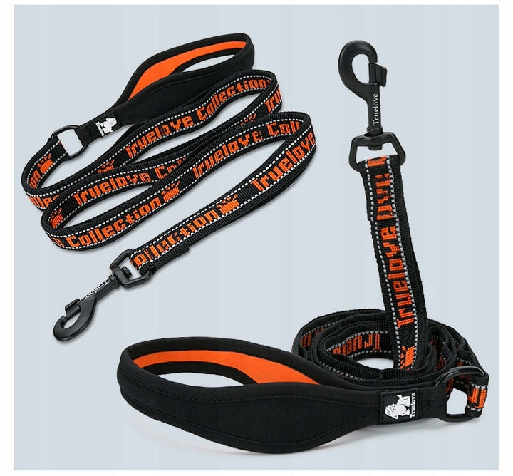 Strong dog leash TRUELOVE Funky Orange S Packaging status original