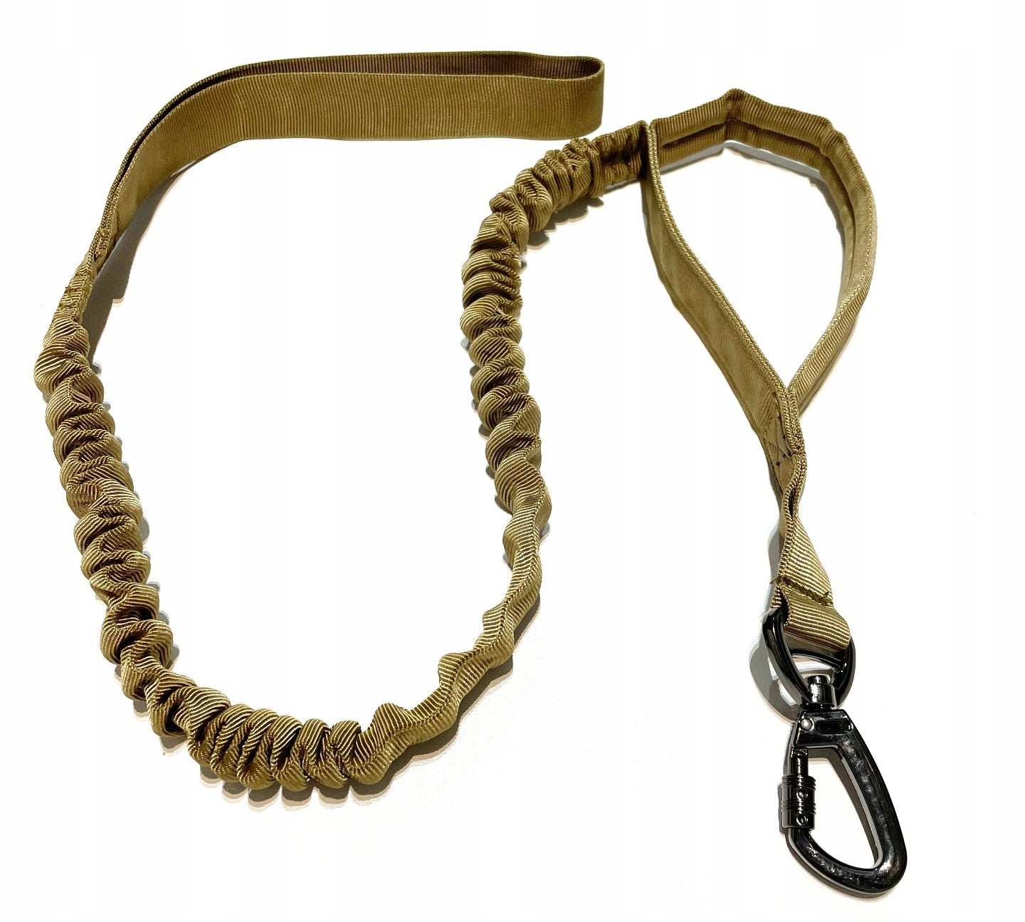 Strong leash with shock absorber for large dogs 1,5 m brown