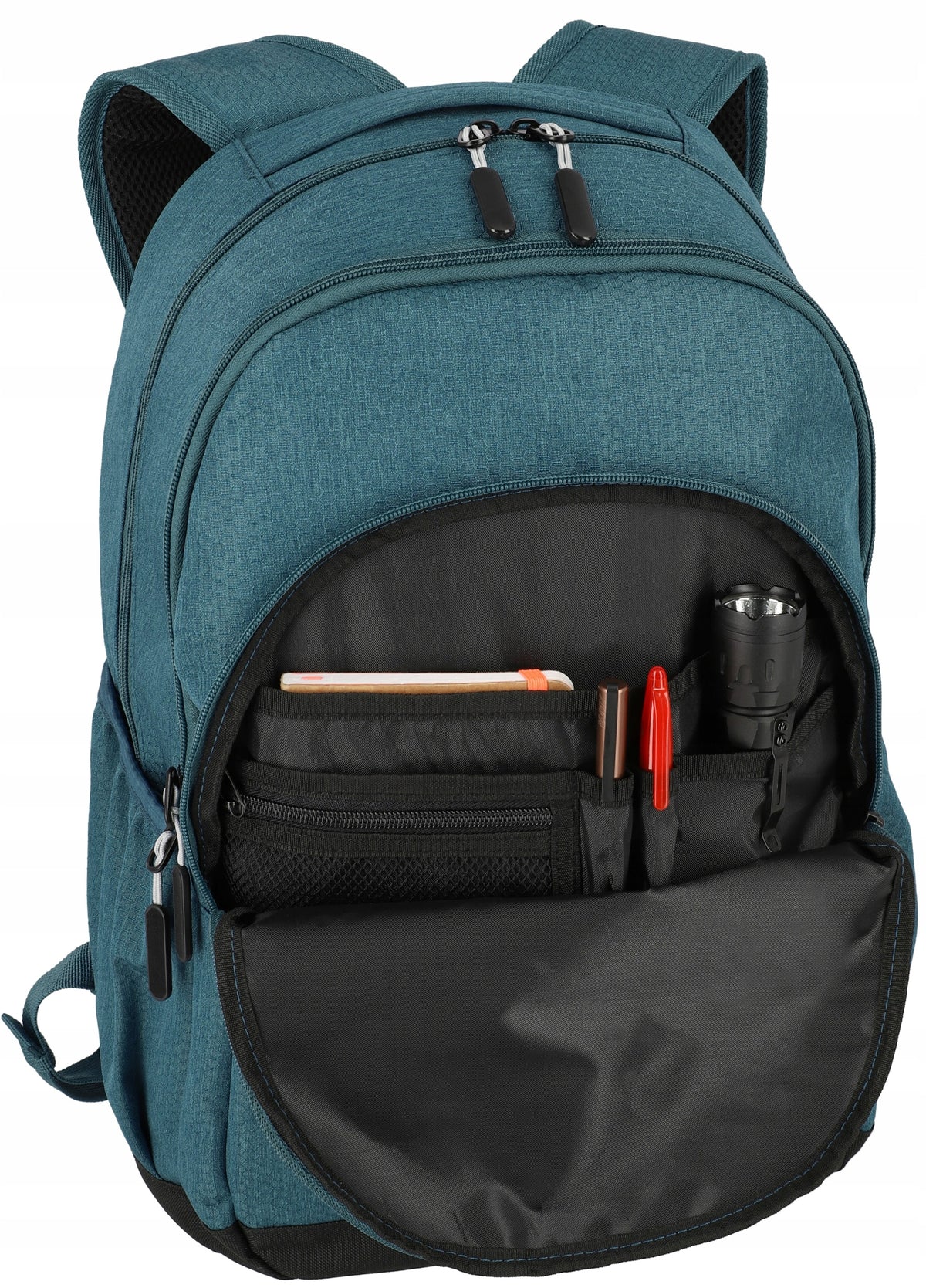 Strong lightweight backpack for travel to work laptop Travelite Kick Off 22L petrol Brand Travelite