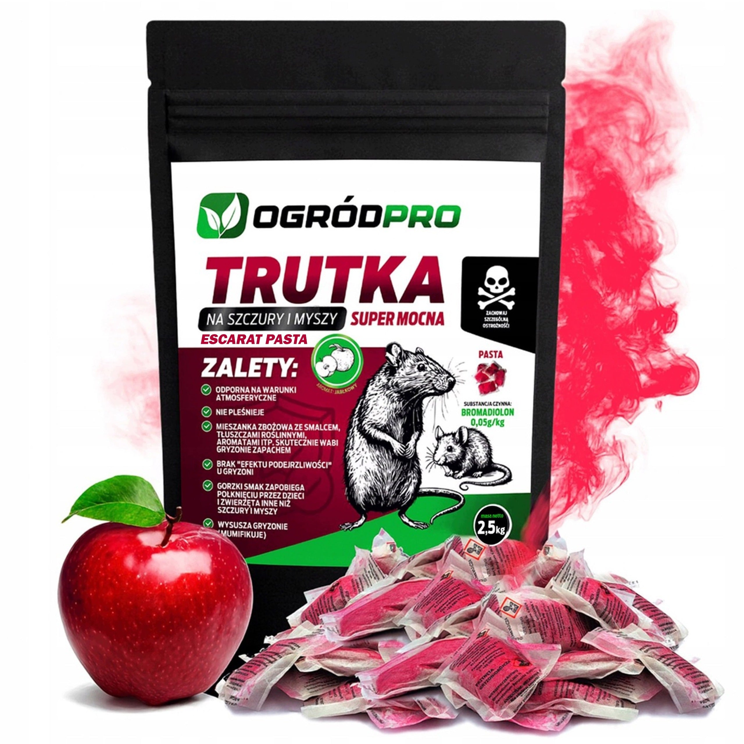 Strong poison paste for mice rats poison with attracting aroma attracts 2,5KG