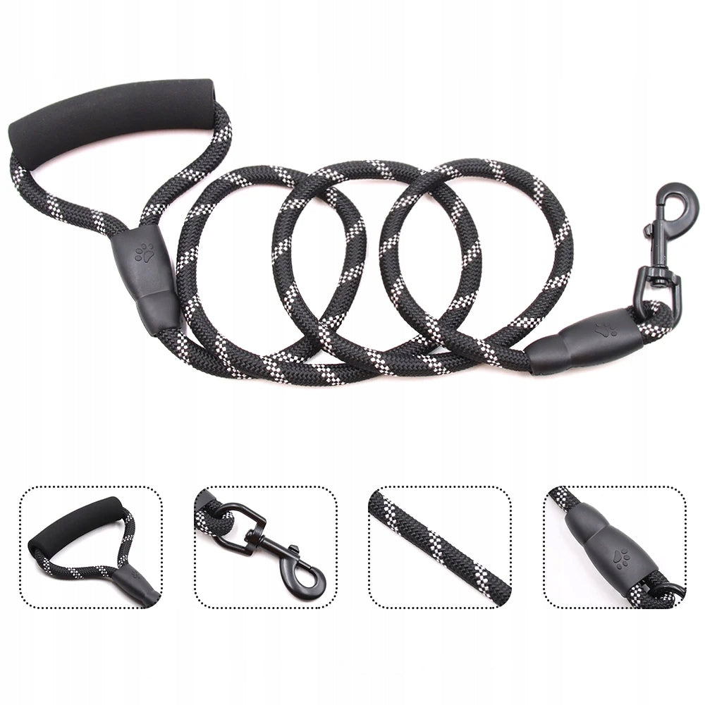 Strong reflective dog leash 120cm foam handle red S Manufacturer code Yiwu dylan