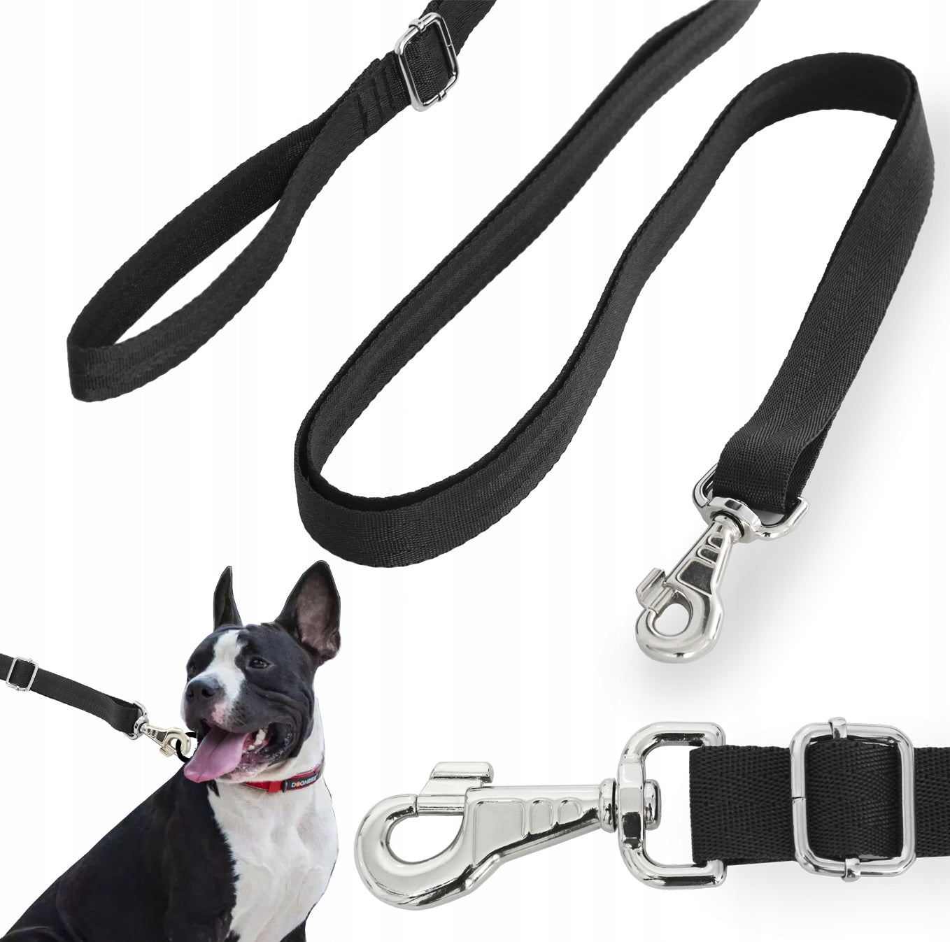Strong training leash adjustable for BIG DOG 3m sturdy carabiner