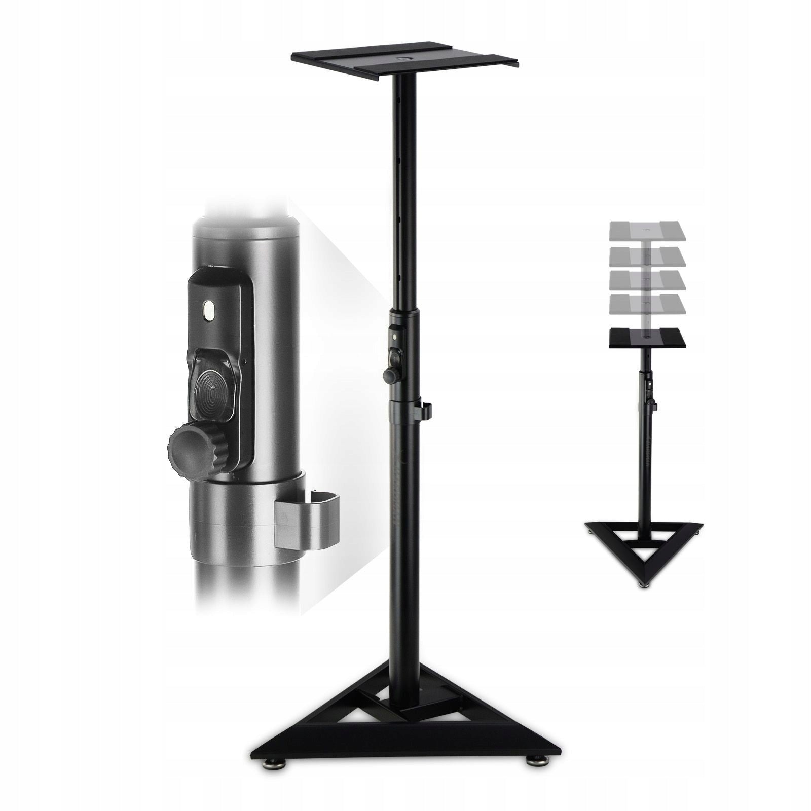 Strong tripod for studio monitor column 68-110cm lifting capacity 70kg