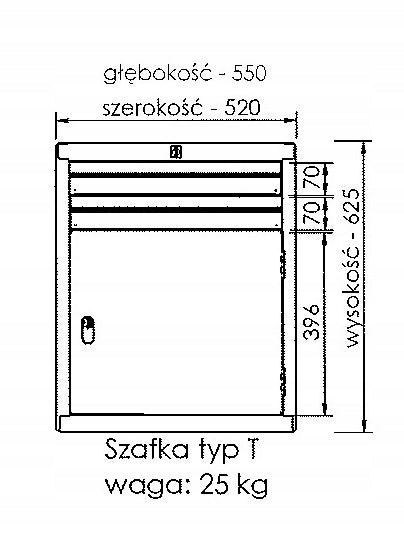 Strong workbench locksmith cabinet board for garage -COLORS variants Product height 210 cm
