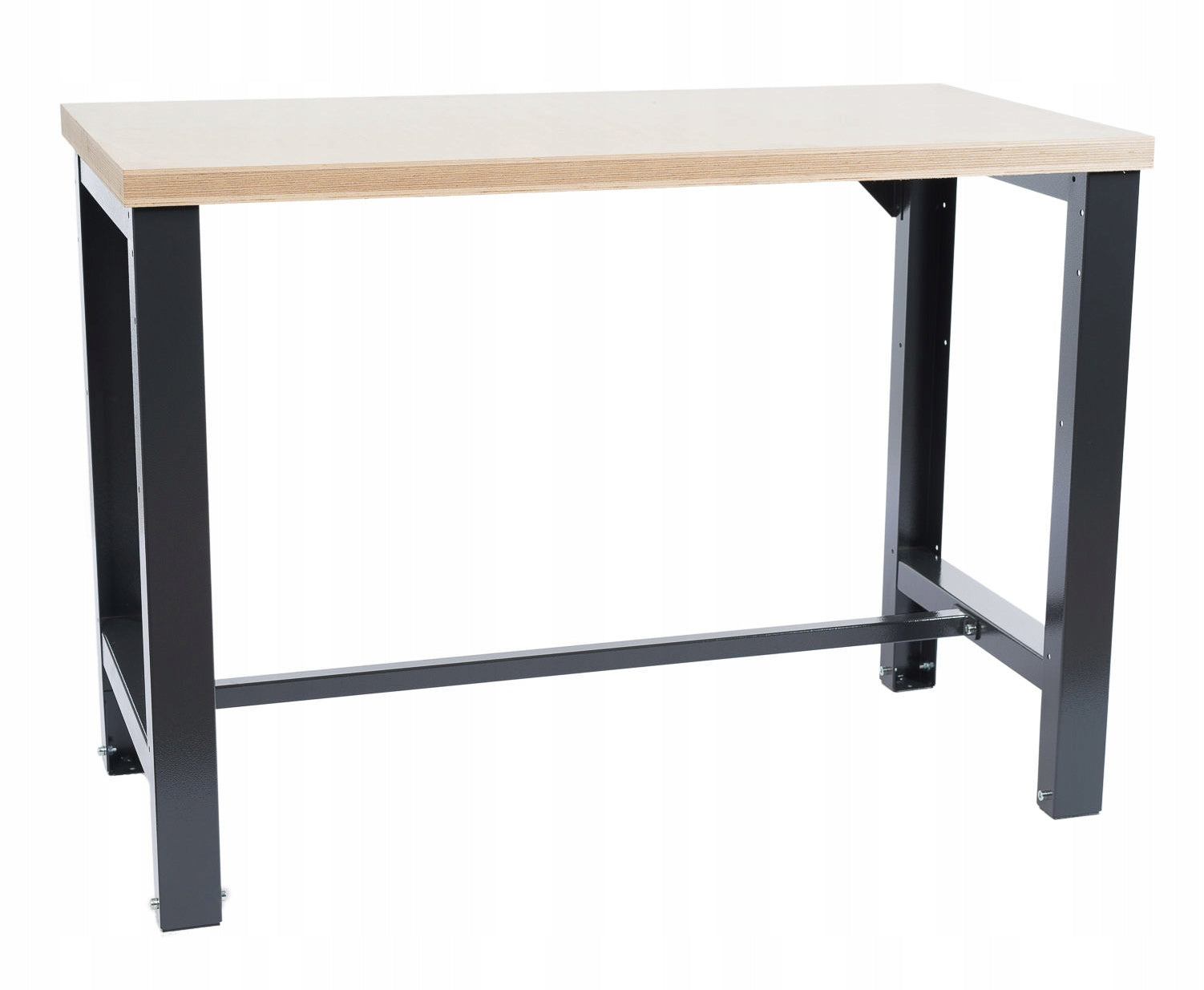 Strong workbench, worktop 120cm, plywood 4cm, POLISH MANUFACTURER