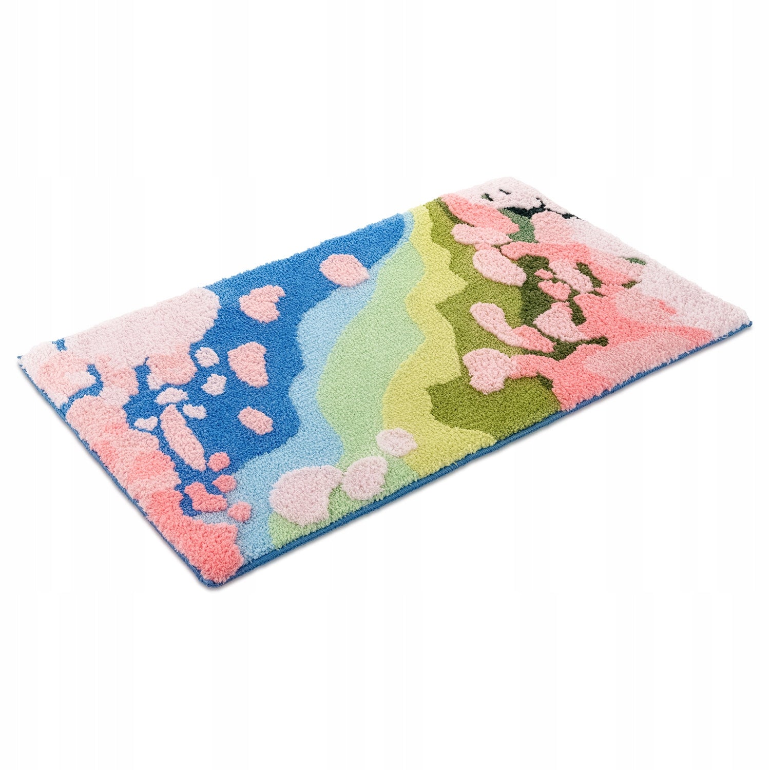 Structural Carpet Colorful 60x100cm Sidewalk Fluffy Decorative Soft Nice Product width 60 cm