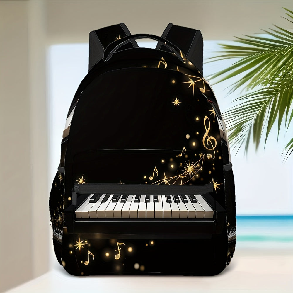 Student Daily Travel Backpack - Music Theme
